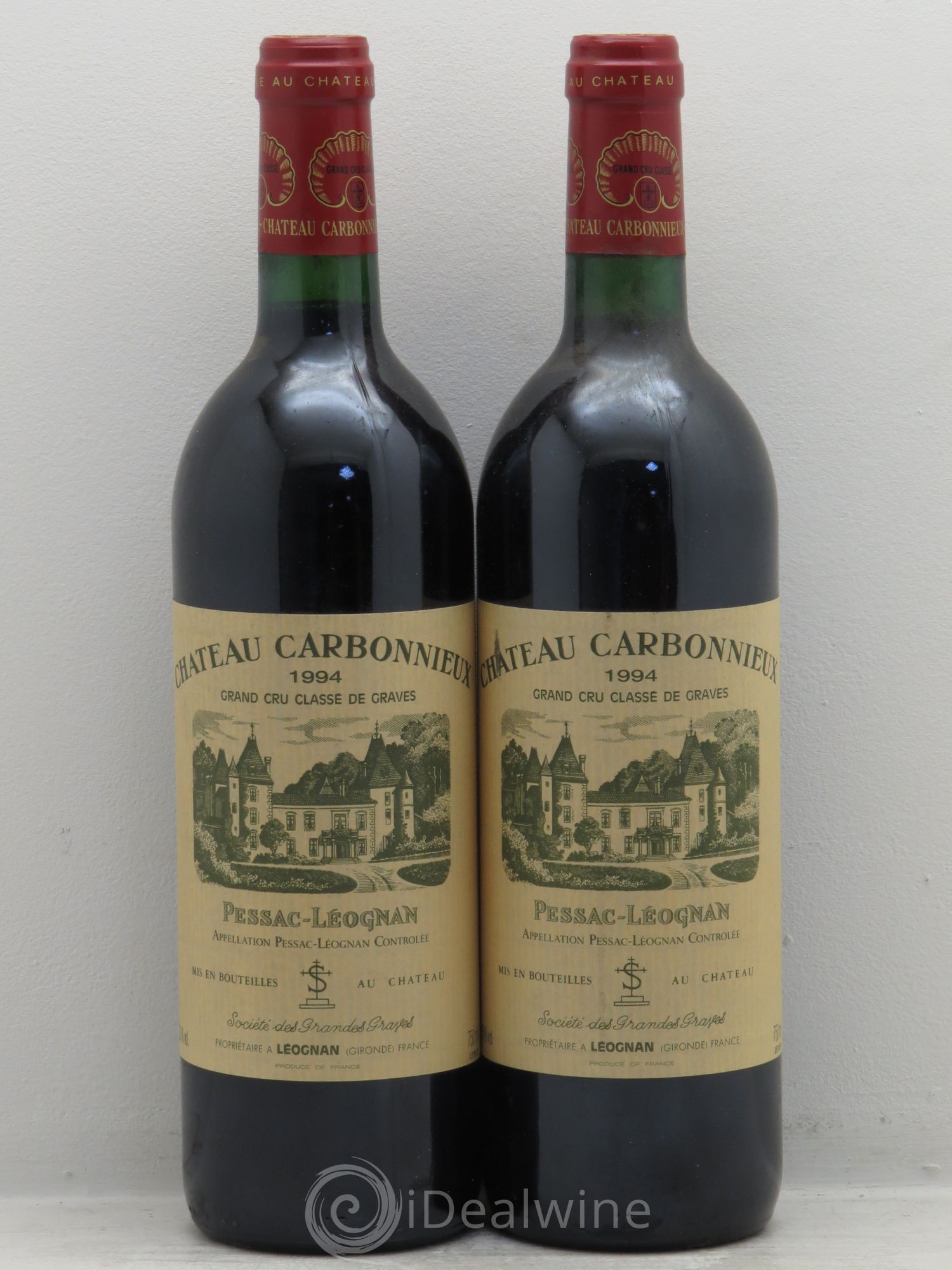 Château Carbonnieux Cru Classé de Graves 1994 - Lot de 2 bouteilles - 0