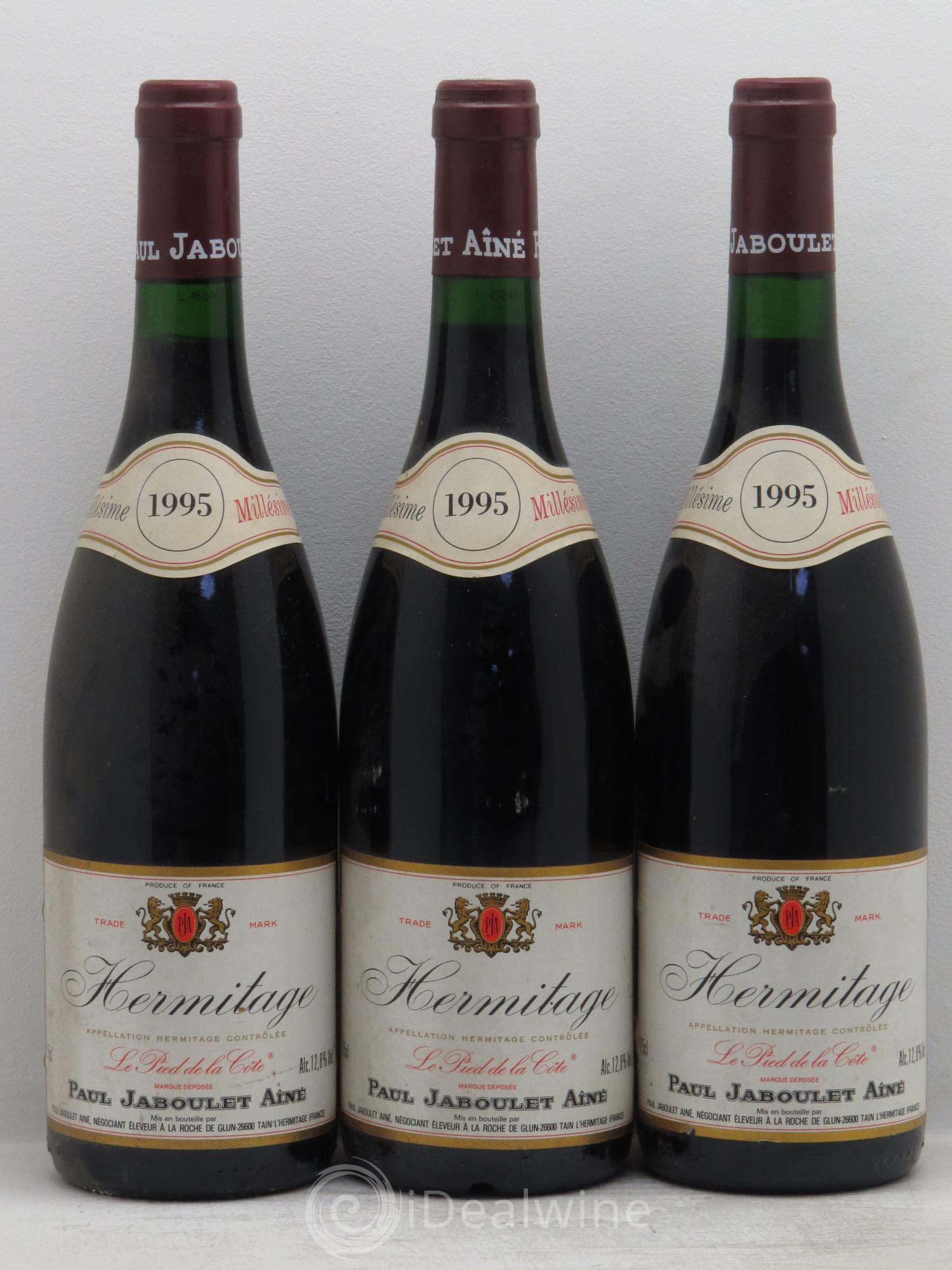 Hermitage Pied de la Côte Jaboulet 1995 - Posten von 3 Flaschen - 0