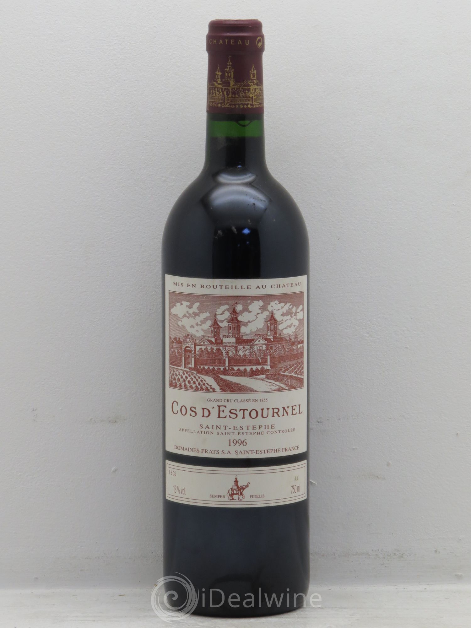 Cos d'Estournel 2ème Grand Cru Classé 1996 - Lot de 1 bouteille - 0