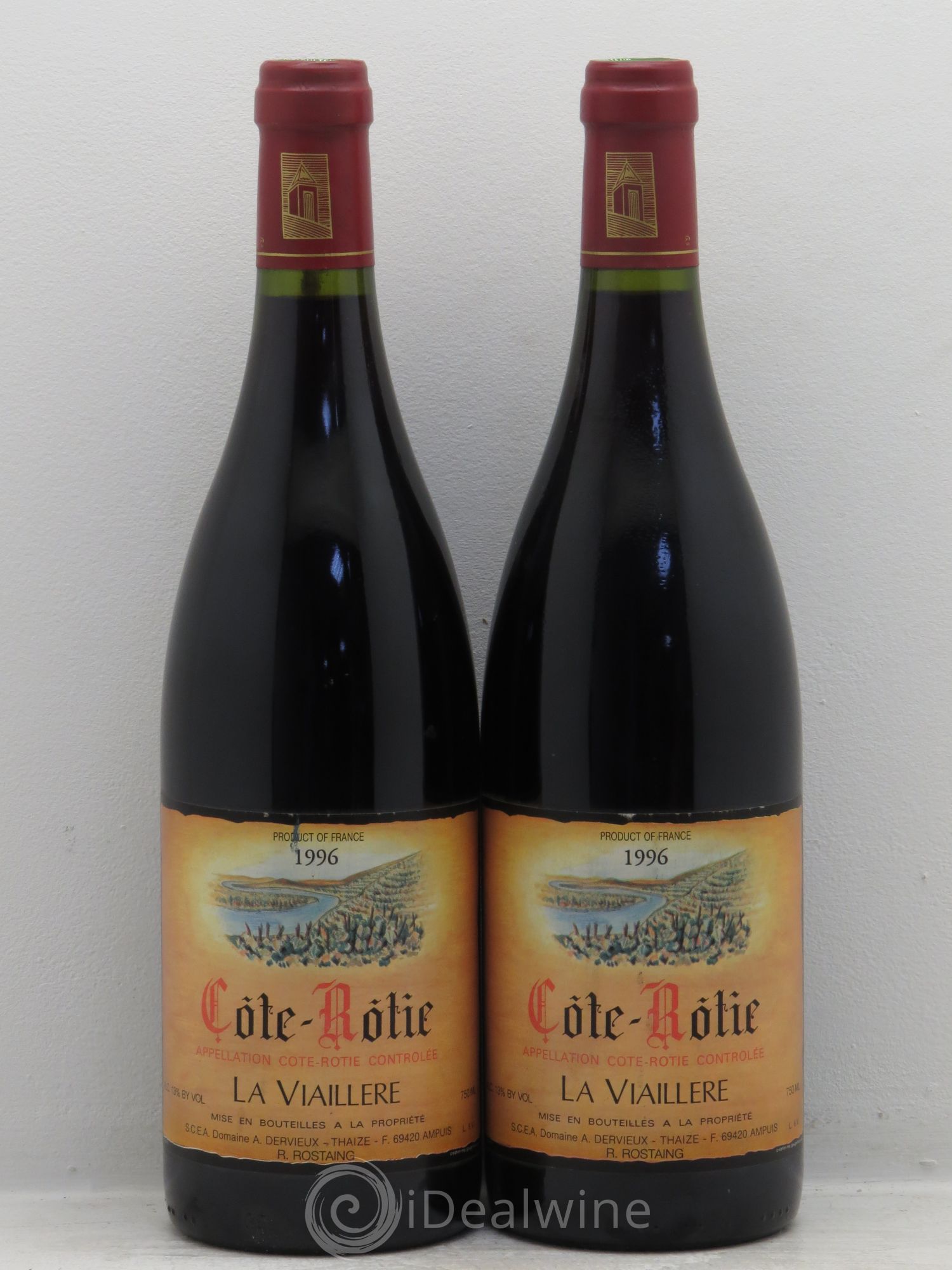 Côte-Rôtie René Rostaing la Viaillère 1996 - Lotto di 2 bottiglie - 0