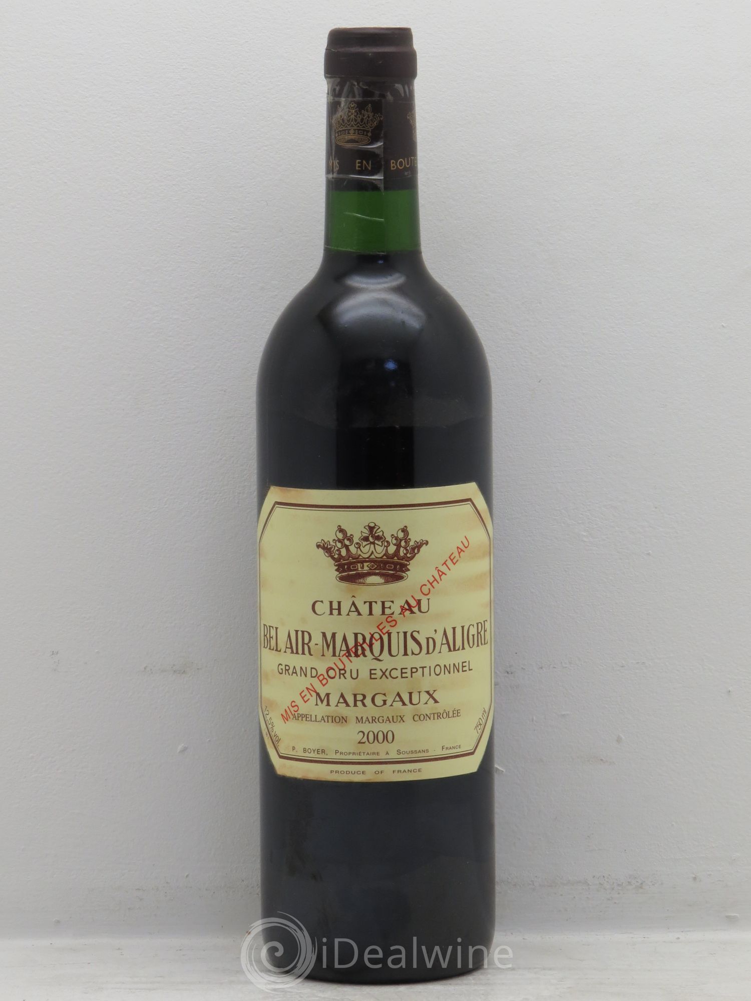 Château Bel Air Marquis d'Aligre 2000 - Lot de 1 bouteille - 0