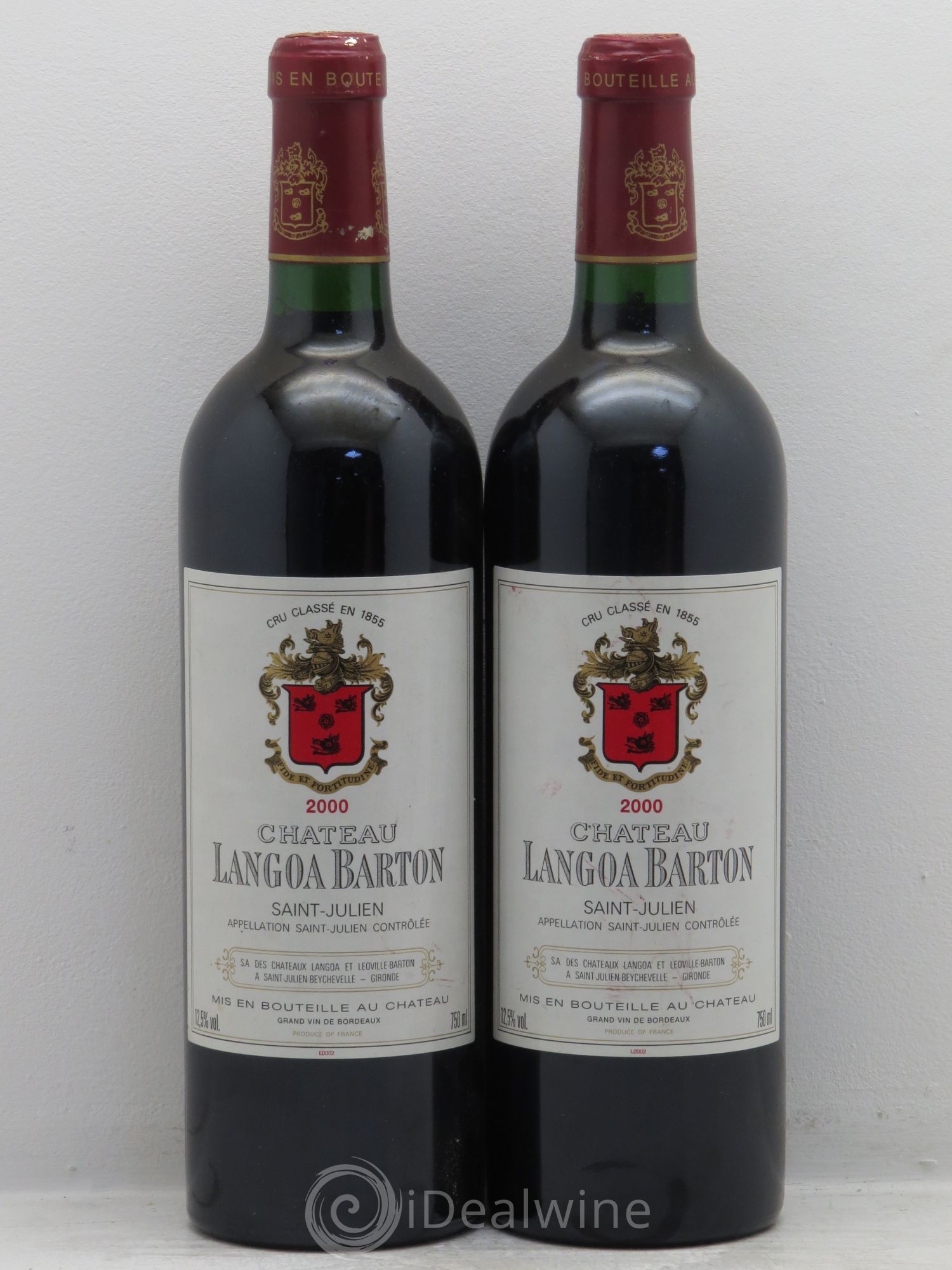 Château Langoa Barton 3ème Grand Cru Classé 2000 - Lot de 2 bouteilles - 0