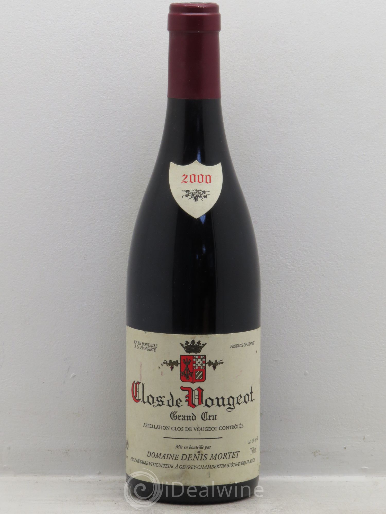 Clos de Vougeot Grand Cru Denis Mortet (Domaine) 2000 - Lot de 1 bouteille - 0