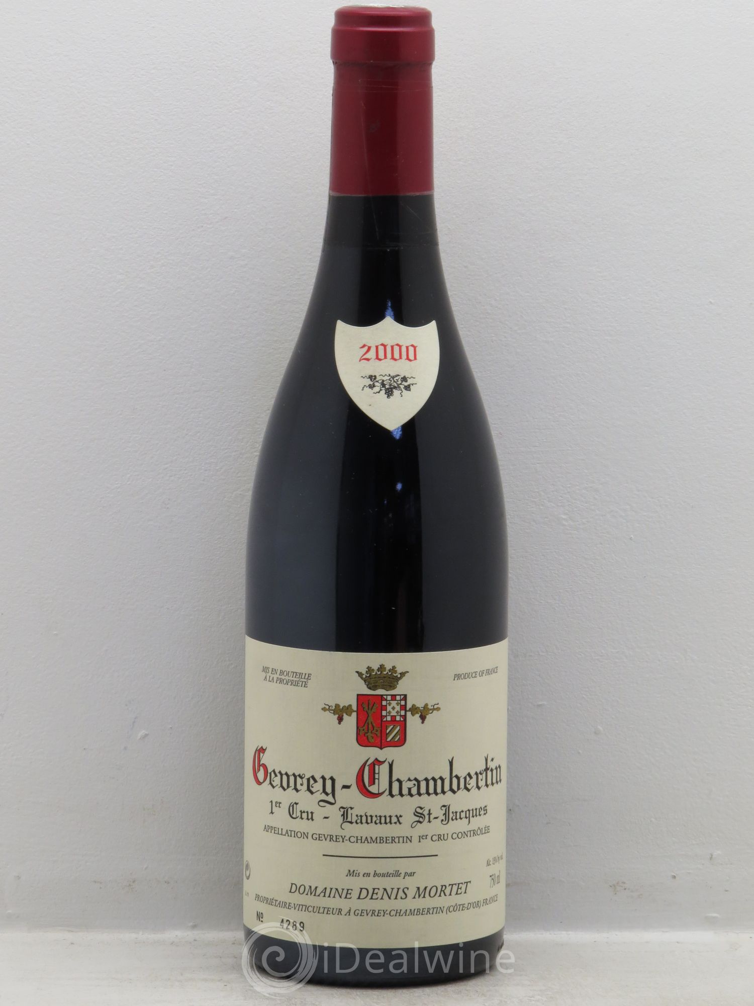 Gevrey-Chambertin 1er Cru Lavaux Saint Jacques Denis Mortet (Domaine) 2000 - Lot de 1 bouteille - 0
