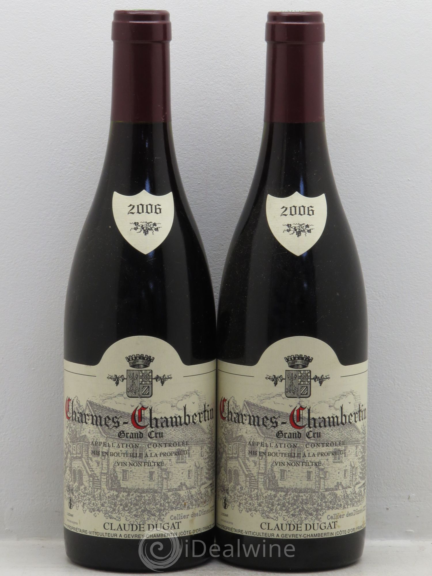 Charmes-Chambertin Grand Cru Claude Dugat 2006 - Lot de 2 bouteilles - 0