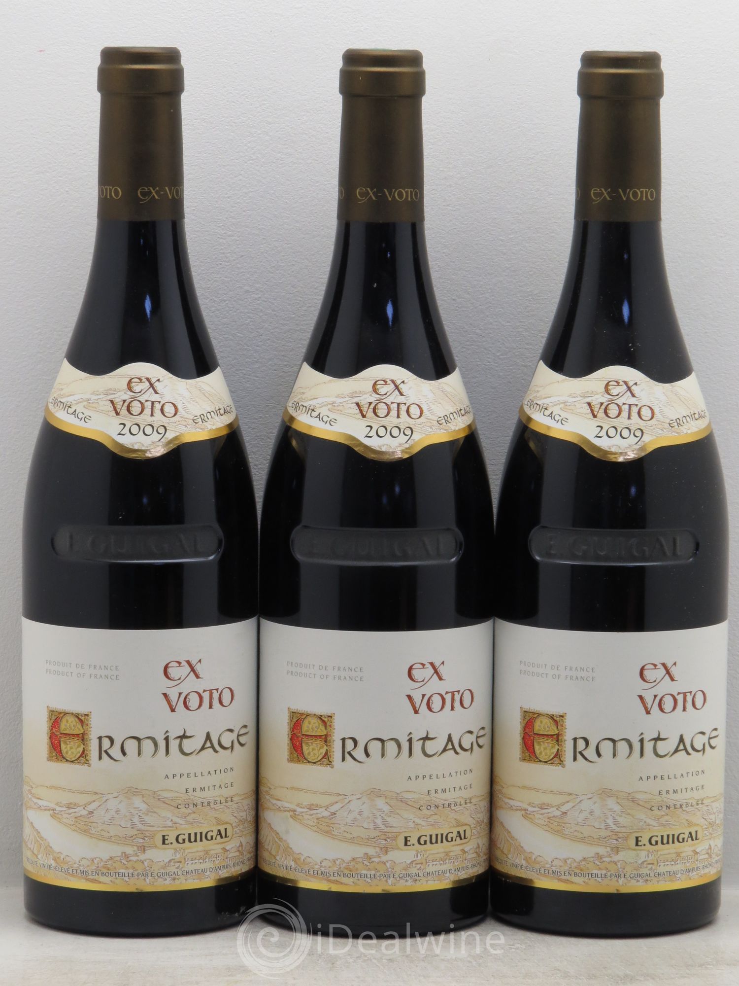 Ermitage Ex Voto Guigal 2009 - Lot de 3 bouteilles - 0
