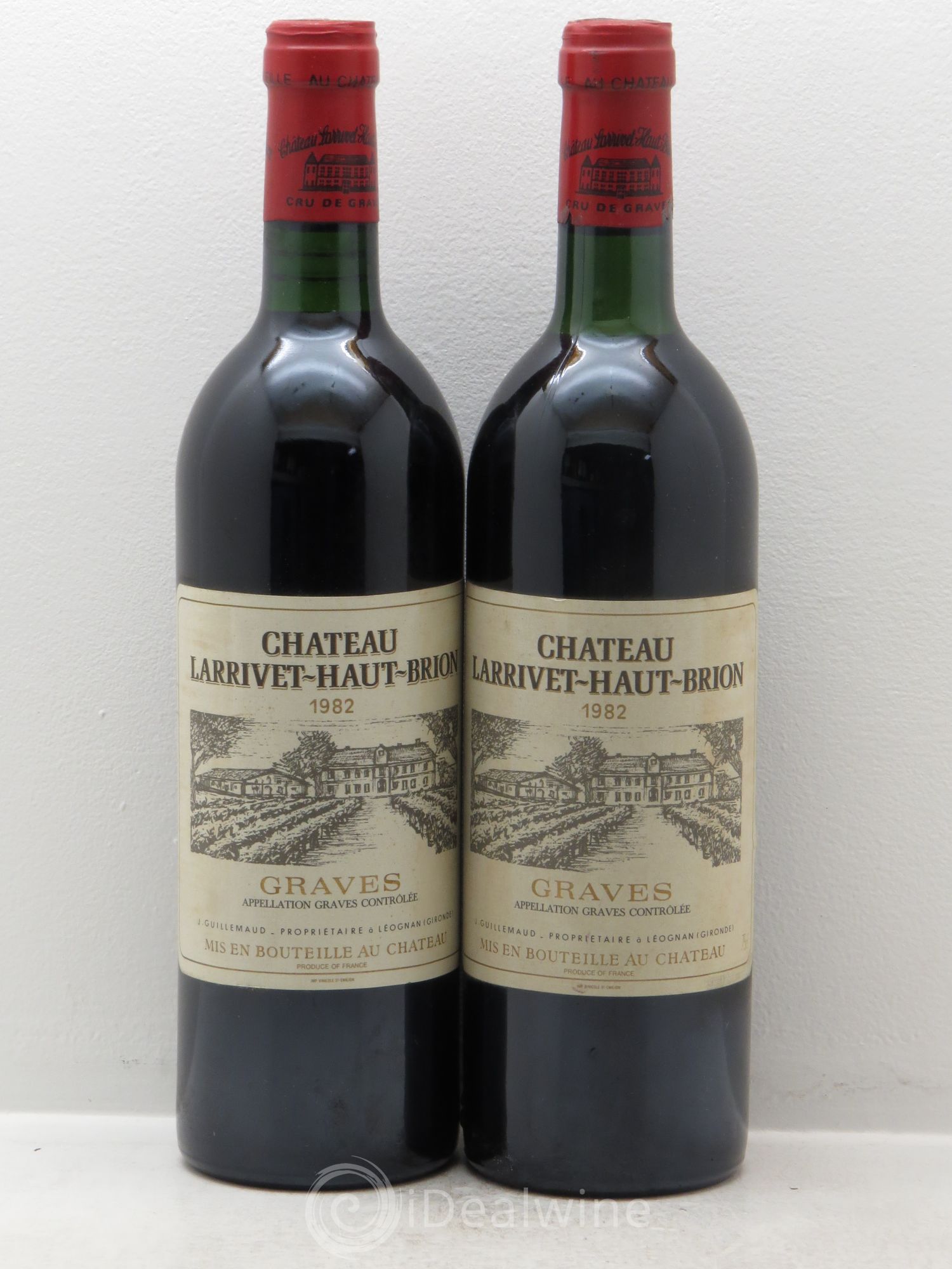 Château Larrivet Haut-Brion 1982 - Lot de 2 bouteilles - 0