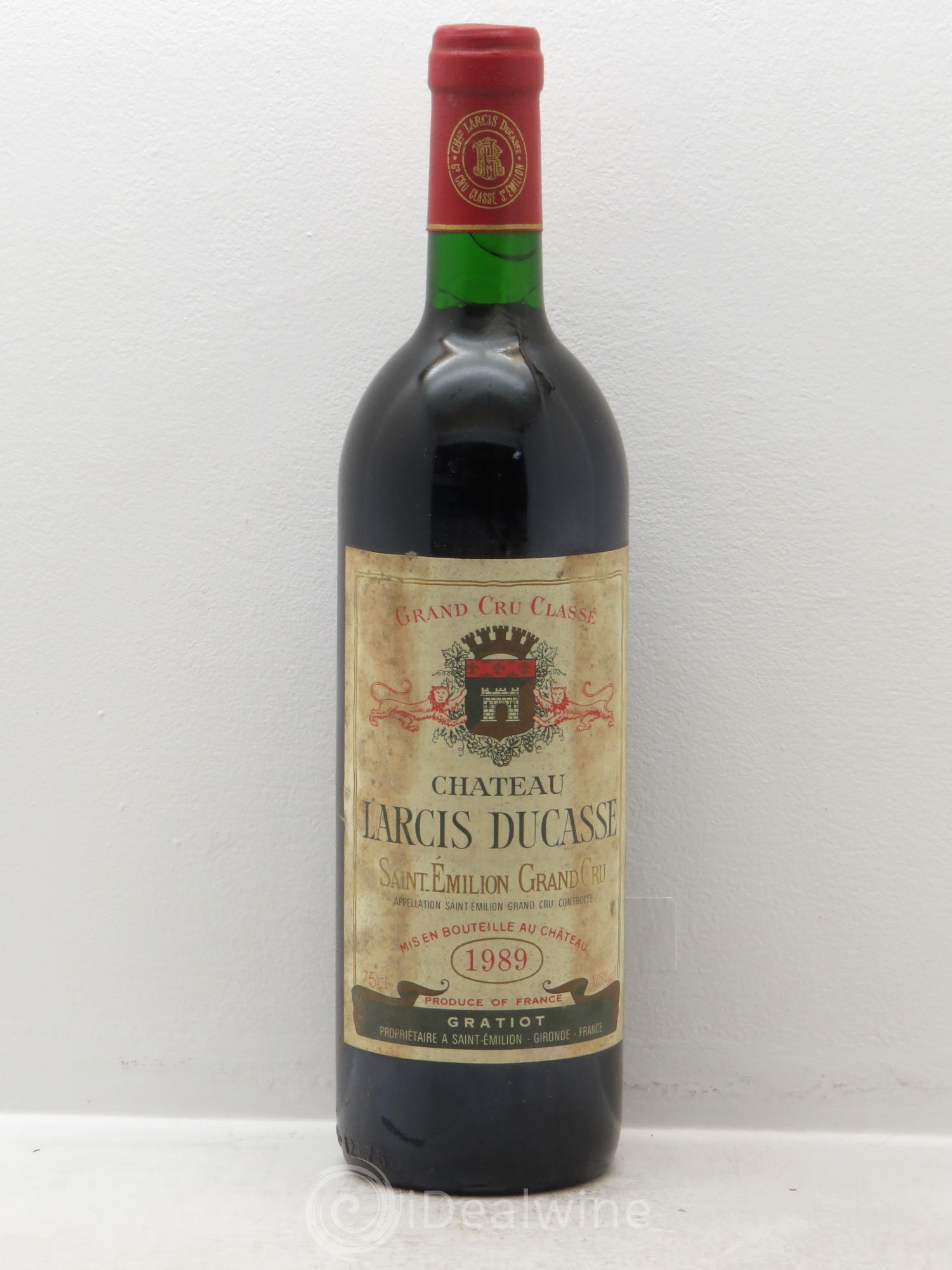 Château Larcis Ducasse 1er Grand Cru Classé B (sans prix de réserve) 1989 - Lot de 1 bouteille - 0
