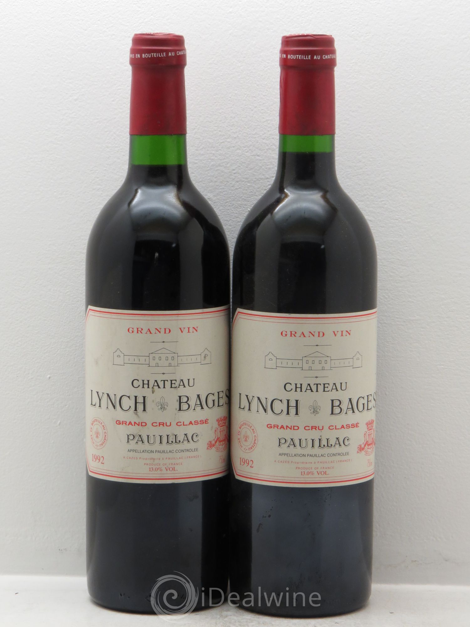 Château Lynch Bages 5ème Grand Cru Classé 1992 - Lot de 2 bouteilles - 0