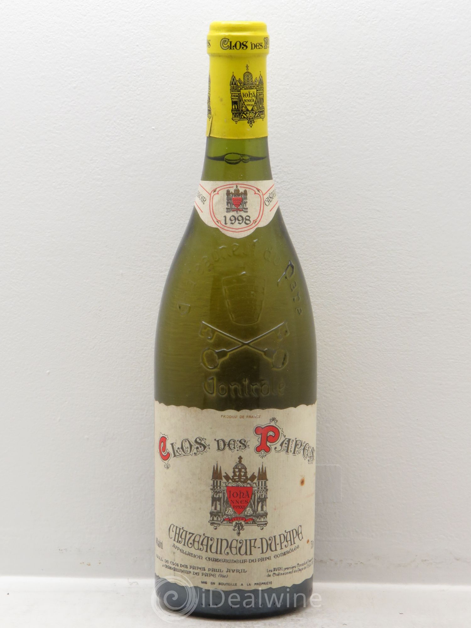 Châteauneuf-du-Pape Clos des Papes - Paul Avril 1998 - Lot de 1 bouteille - 0