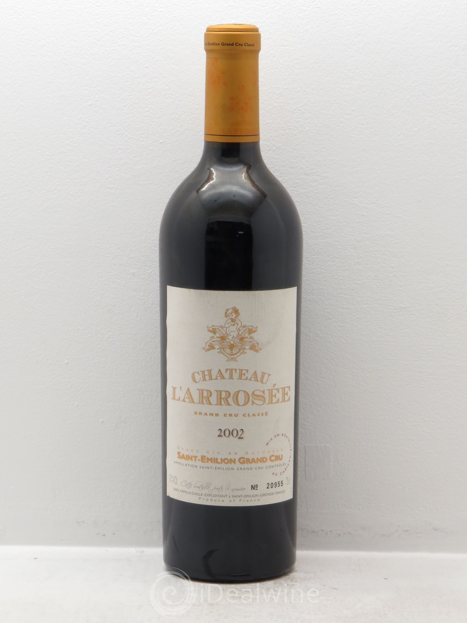 Château l' Arrosée Grand Cru Classé (sans prix de réserve) 2002 - Lot de 1 bouteille - 0