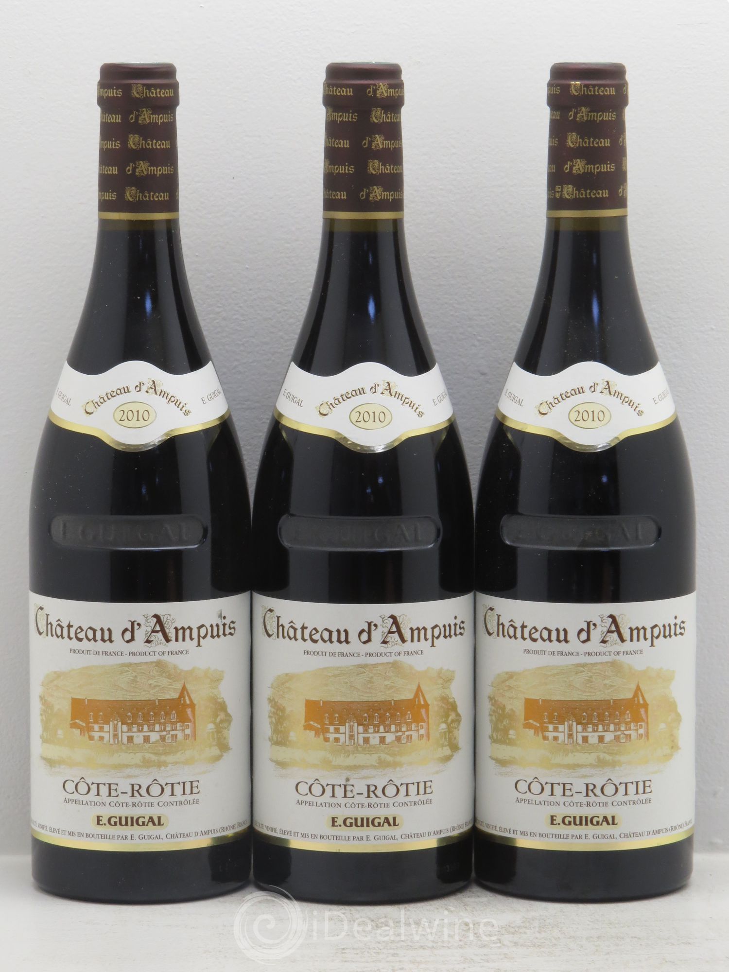 Côte-Rôtie Château d'Ampuis Guigal 2010 - Lot de 3 bouteilles - 0