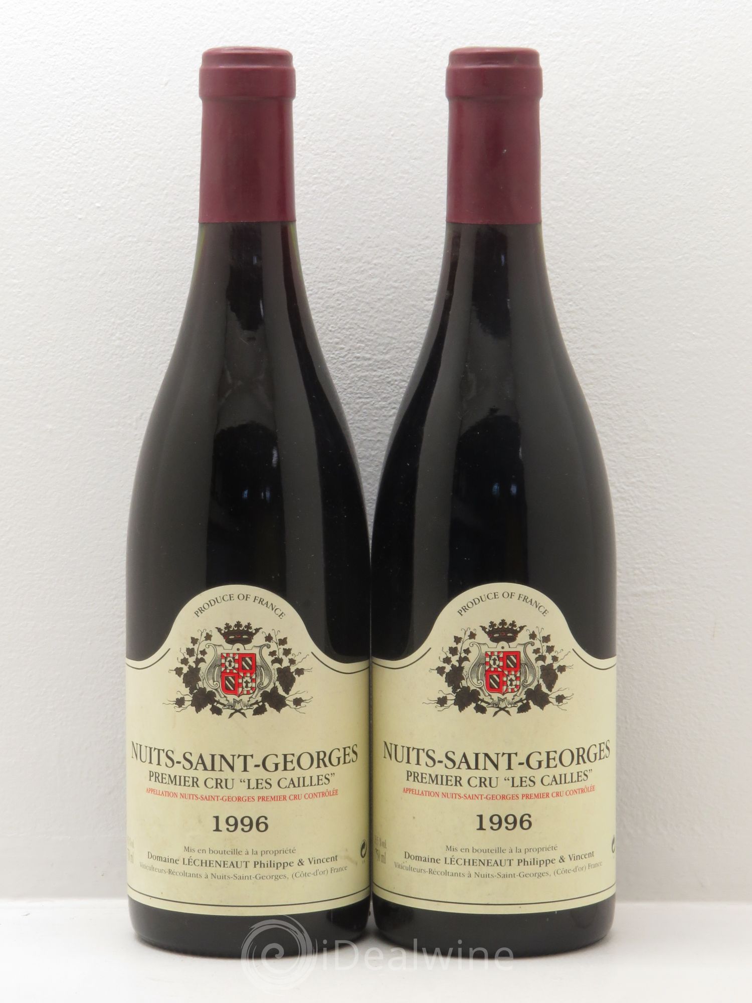 Nuits-Saint-Georges 1er Cru 1996 - Lot de 2 bouteilles - 0