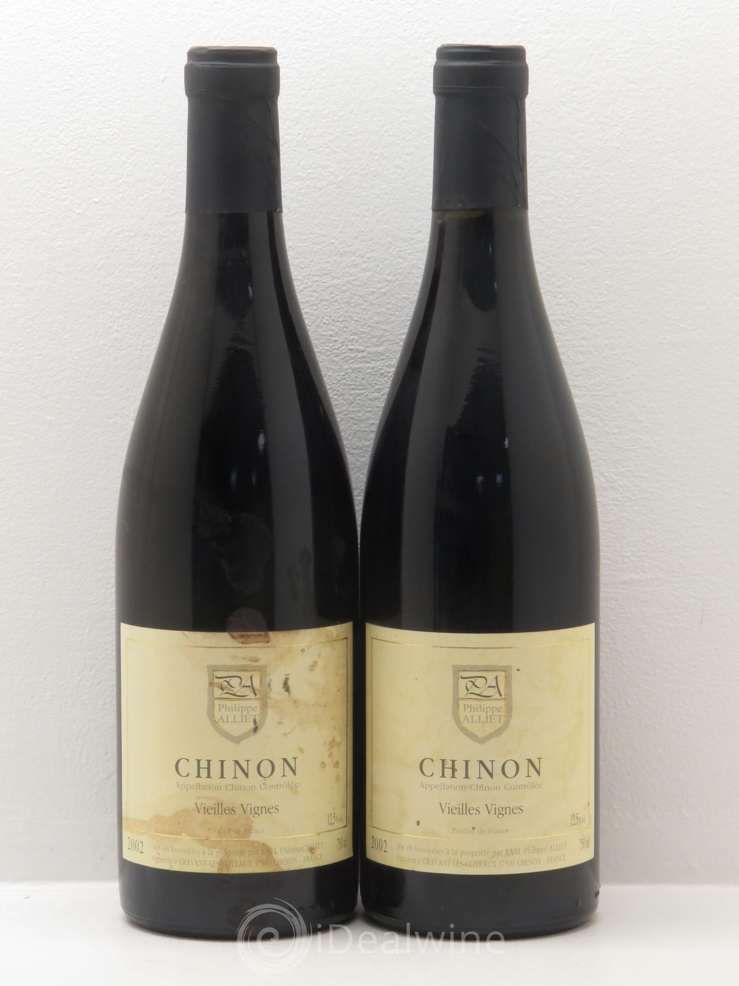 Chinon Vieilles Vignes Philippe Alliet 2002 - Lot de 2 bouteilles - 0