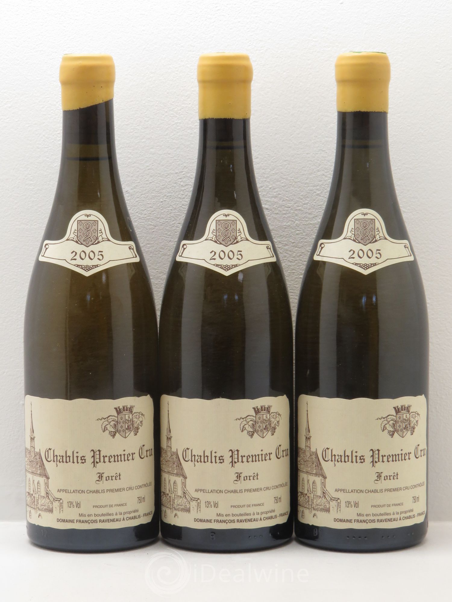Chablis 1er Cru Forêt Raveneau (Domaine) 2005 - Lot de 3 bouteilles - 0