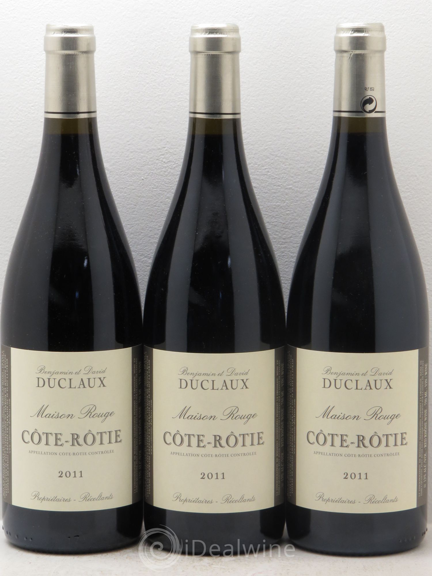 Côte-Rôtie Maison Rouge Domaine Duclaux (sans prix de réserve) 2011 - Lot de 3 bouteilles - 0