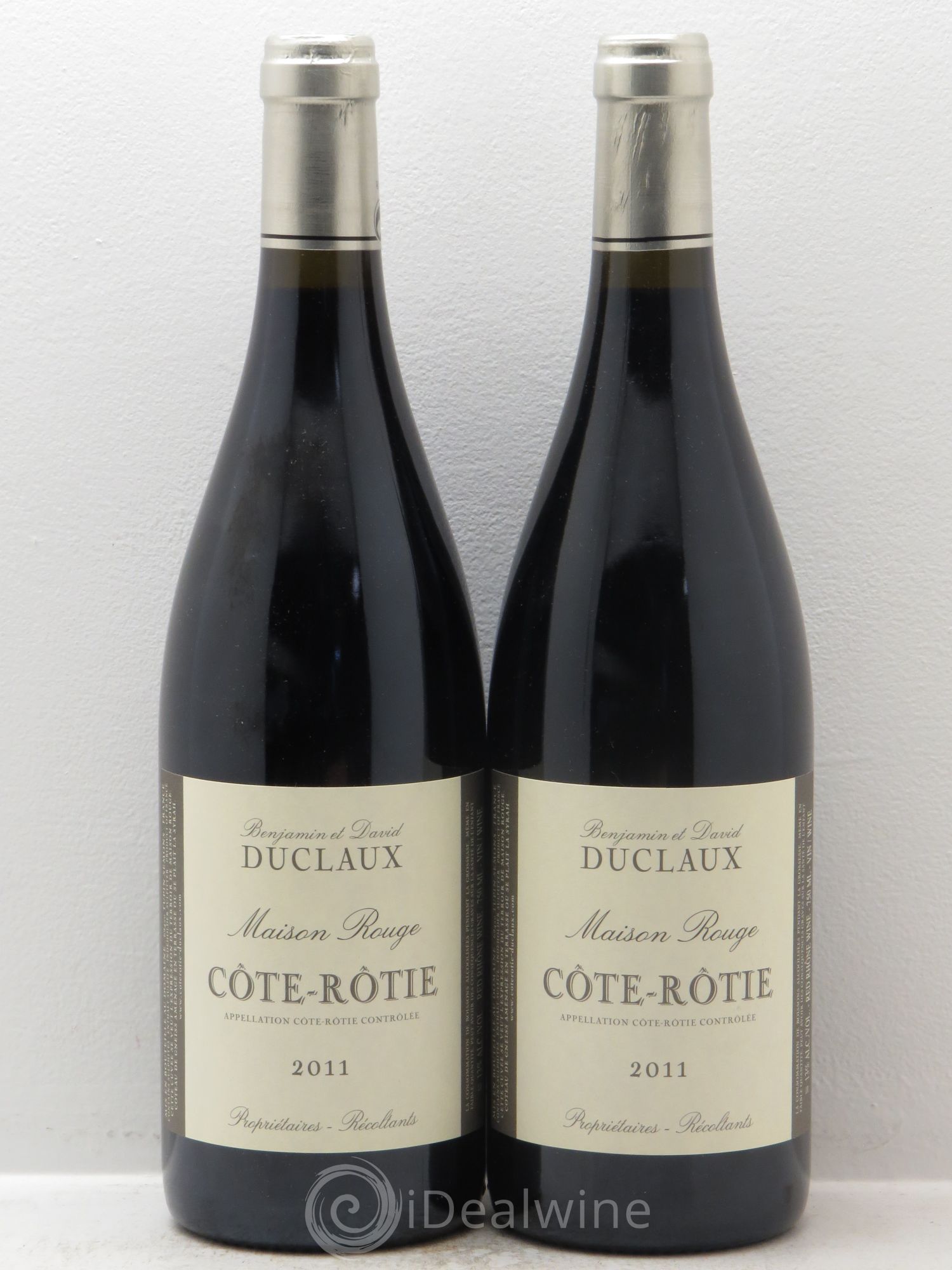 Côte-Rôtie Maison Rouge Domaine Duclaux (sans prix de réserve) 2011 - Lot de 2 bouteilles - 0