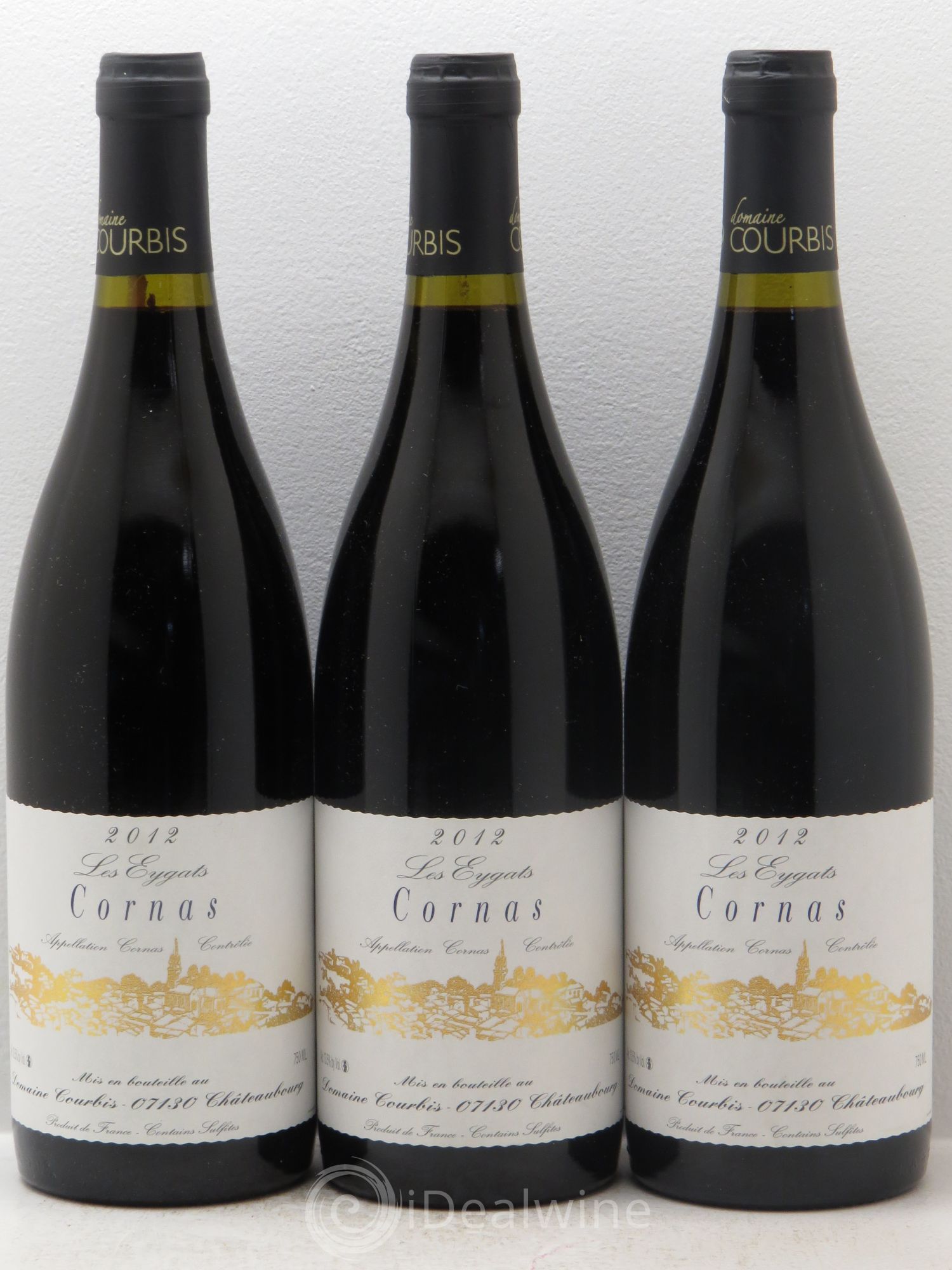 Cornas Les Eygats Courbis (sans prix de réserve) 2012 - Lot de 3 bouteilles - 0