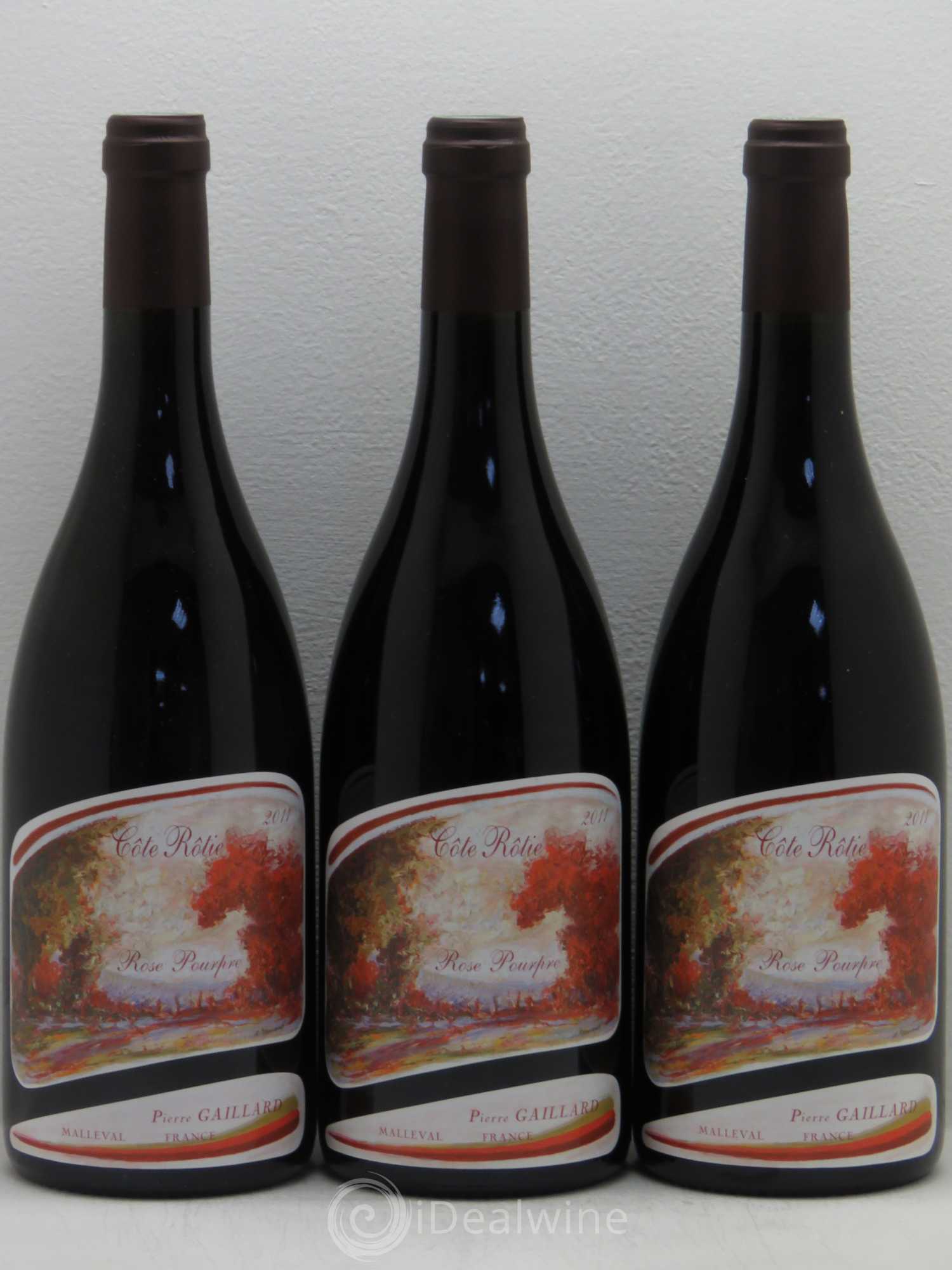 Côte-Rôtie Rose Pourpre Pierre Gaillard (sans prix de réserve) 2011 - Lot de 3 bouteilles - 0
