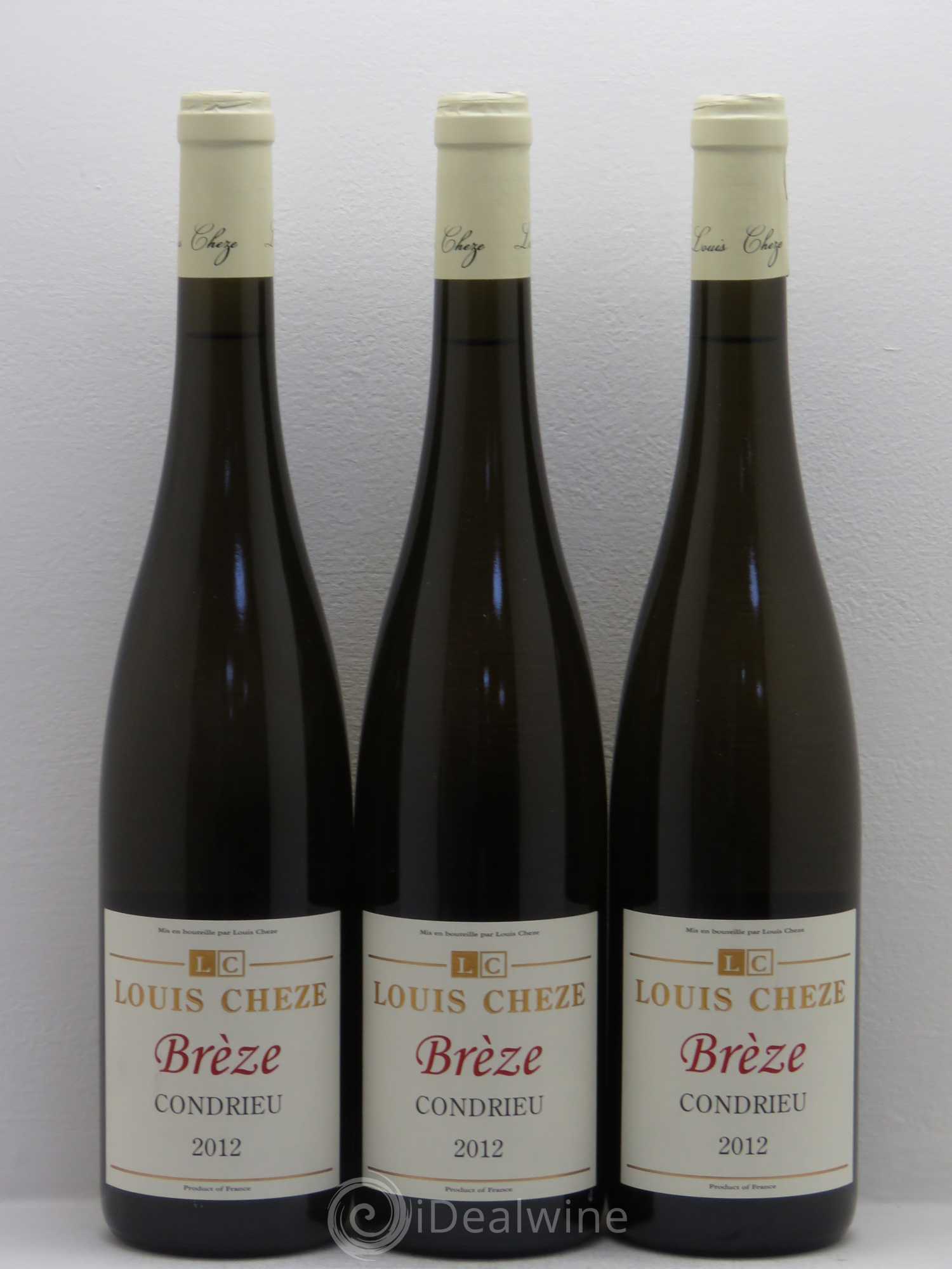 Condrieu Brèze (sans prix de réserve) 2012 - Posten von 3 Flaschen - 0