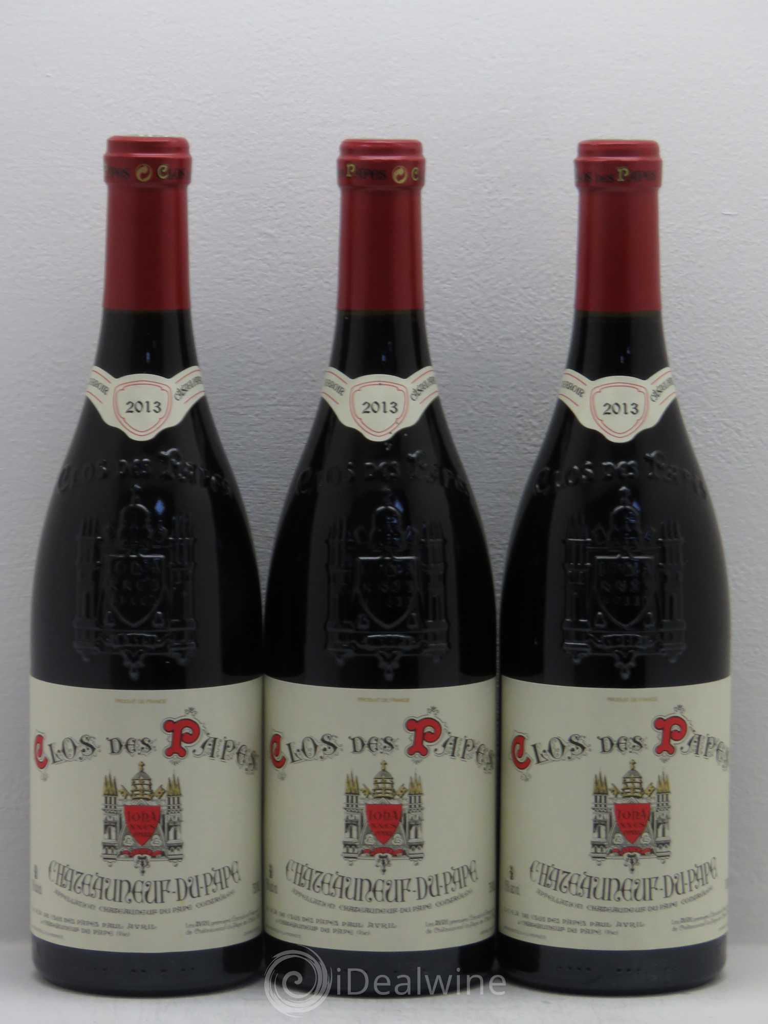 Châteauneuf-du-Pape Clos des Papes - Paul Avril (sans prix de réserve) 2013 - Lot de 3 bouteilles - 0