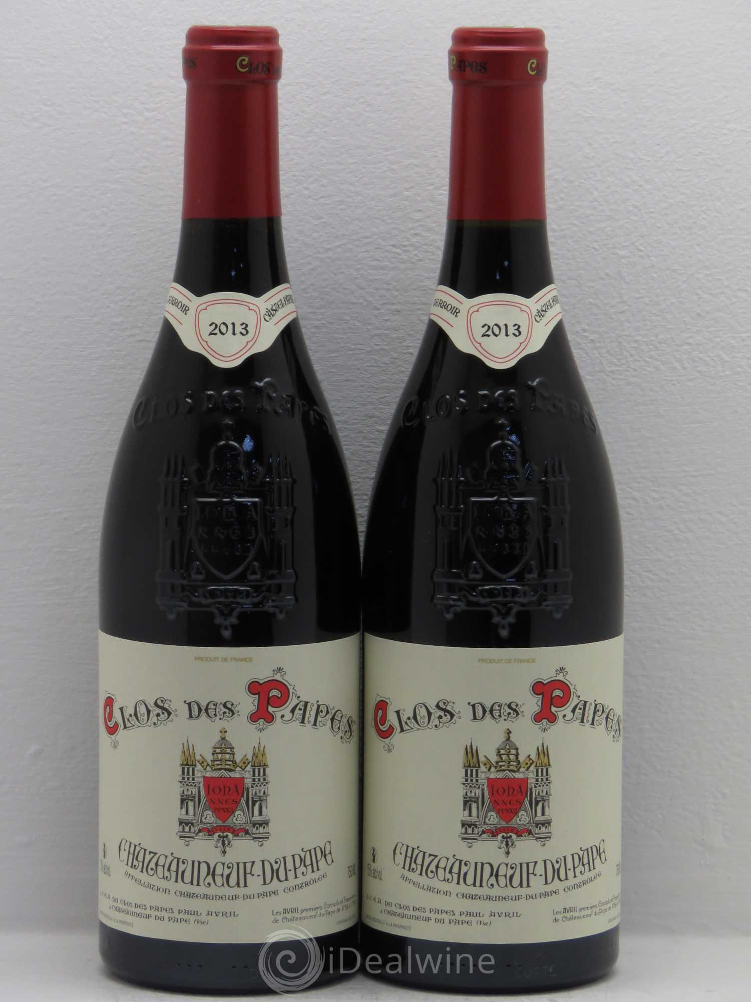 Châteauneuf-du-Pape Clos des Papes - Paul Avril (senza prezzo di riserva) 2013 - Lotto di 2 bottiglie - 0