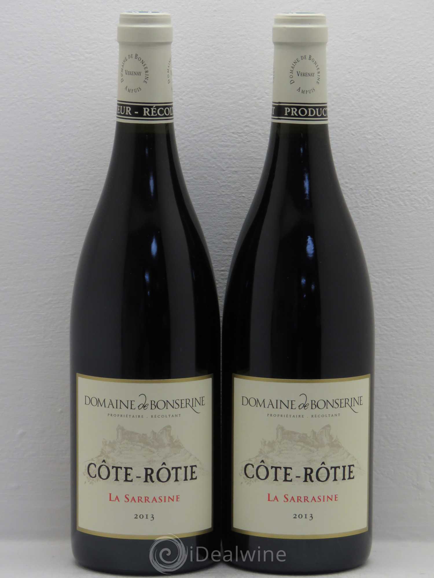 Côte-Rôtie La Sarrasine Bonserine (Domaine de) (sans prix de réserve) 2013 - Lot de 2 bouteilles - 0