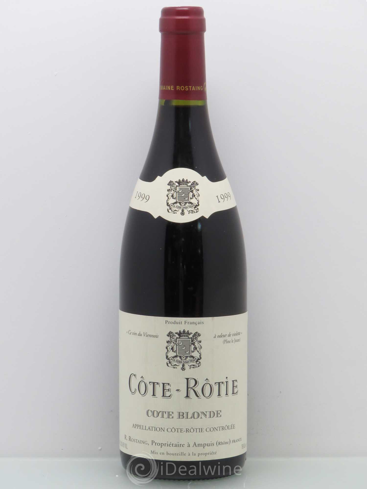 Côte-Rôtie Côte Blonde René Rostaing 1999 - Lot of 1 bottle - 0