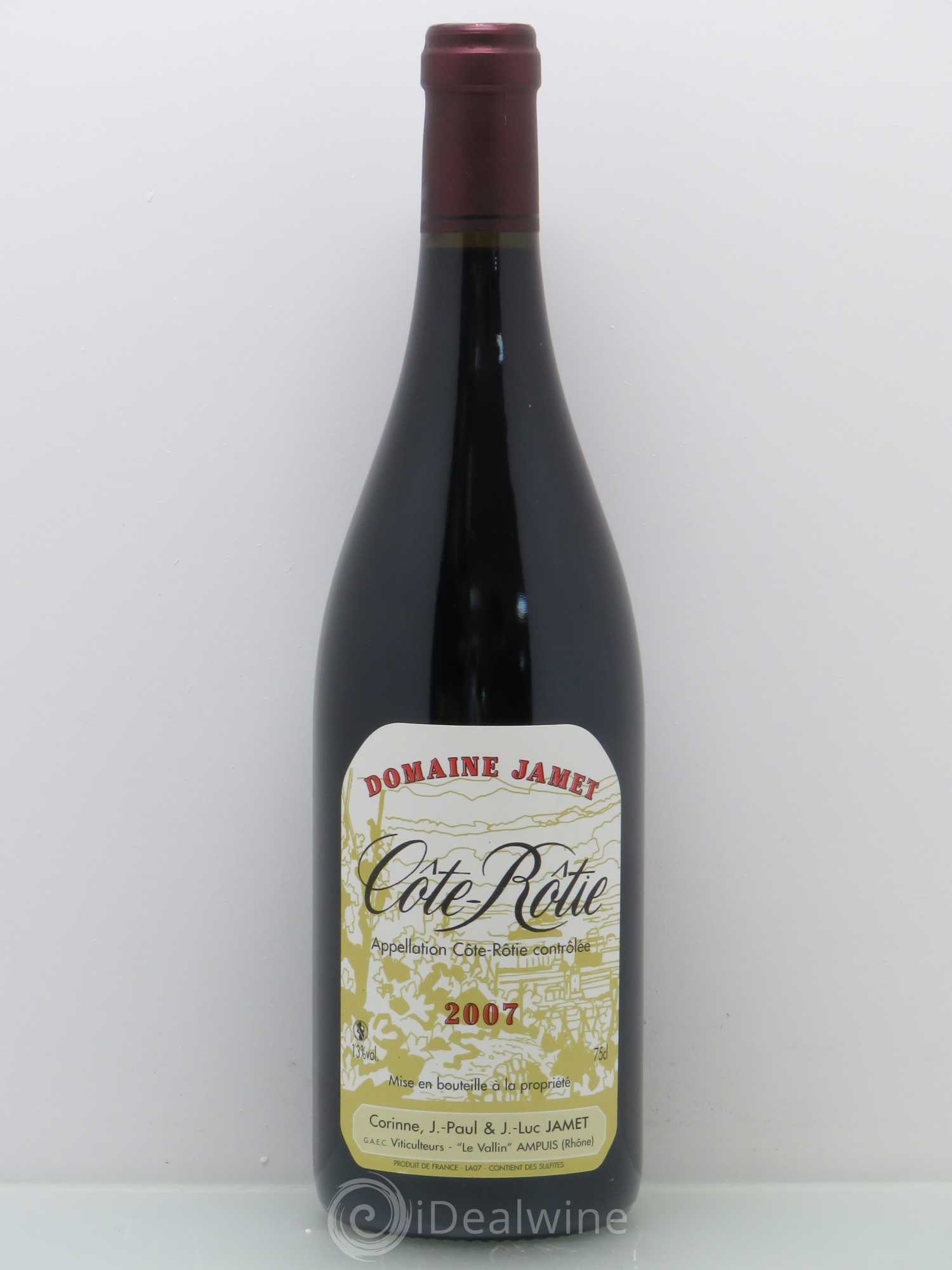 Côte-Rôtie Jamet (Domaine) 2007 - Lot de 1 bouteille - 0