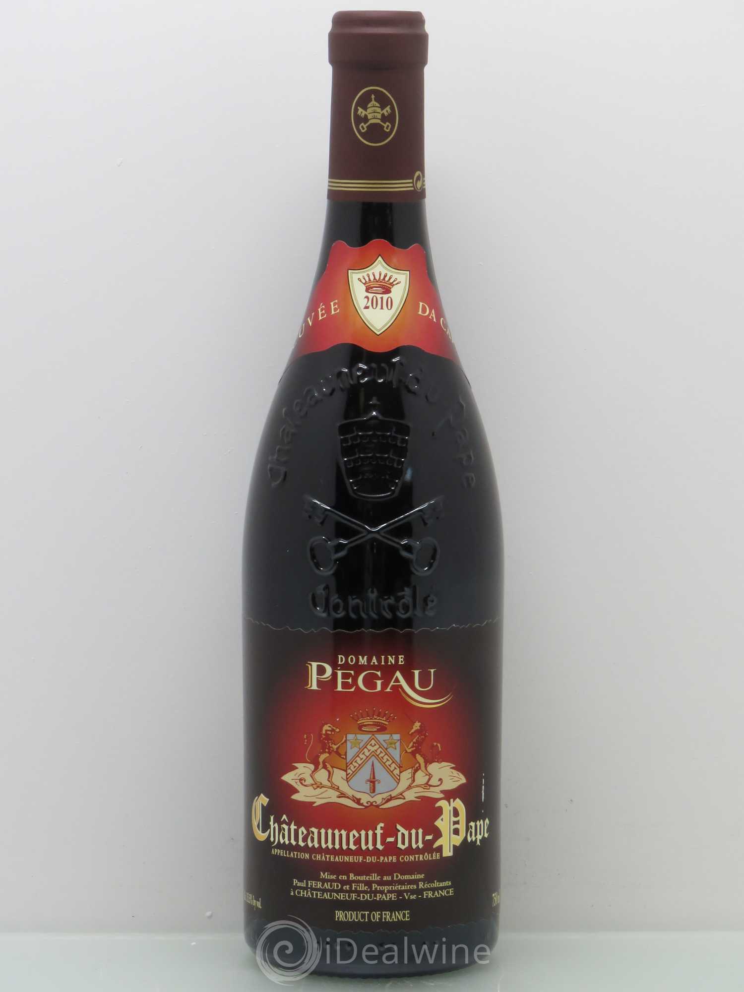 Châteauneuf-du-Pape Domaine du Pégau Cuvée Da Capo Paul et Laurence Féraud 2010 - Lot de 1 bouteille - 0