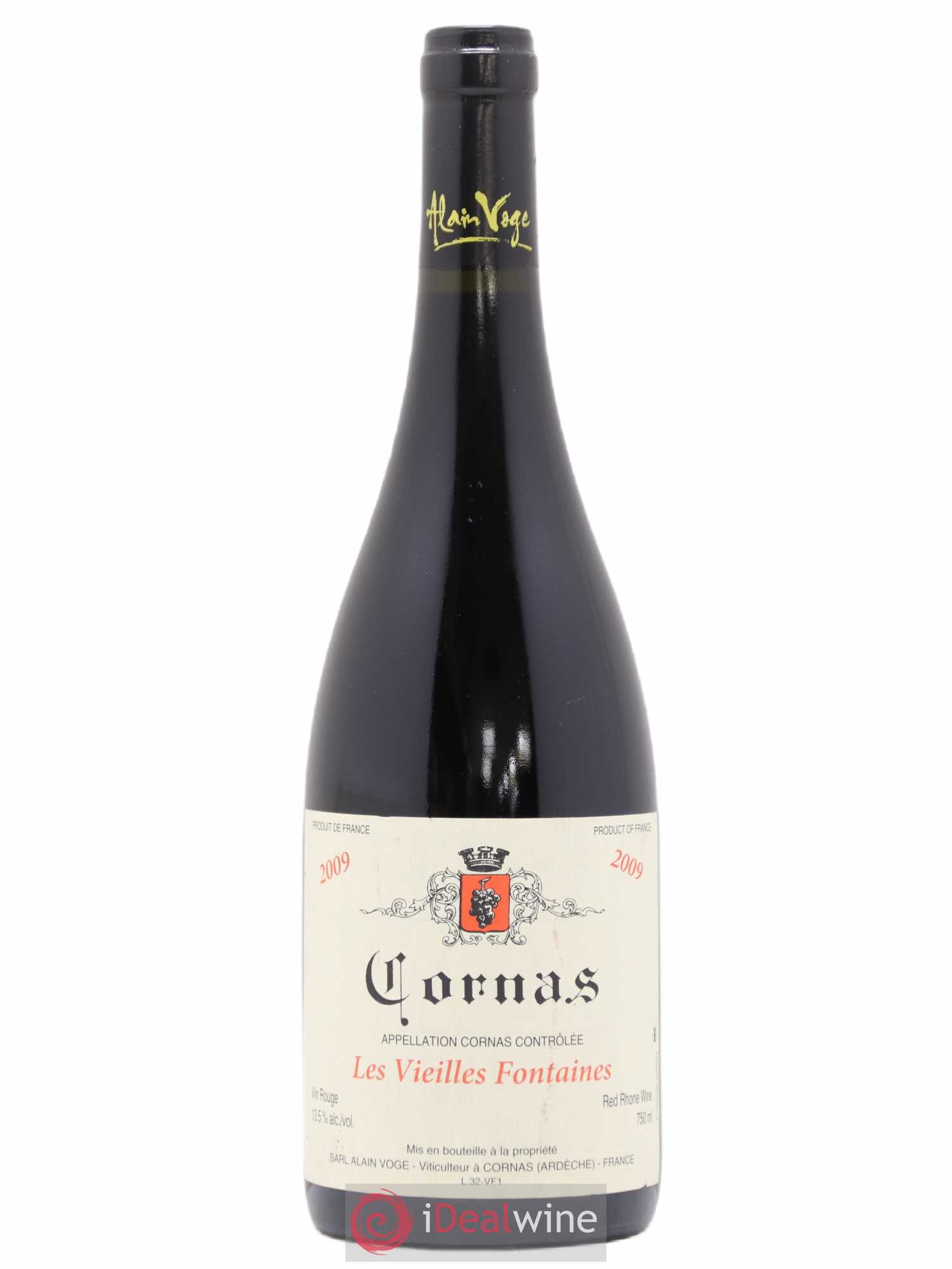 Cornas Les Vieilles Fontaines Alain Voge (Domaine) 2009 - Lot de 1 bouteille - 0