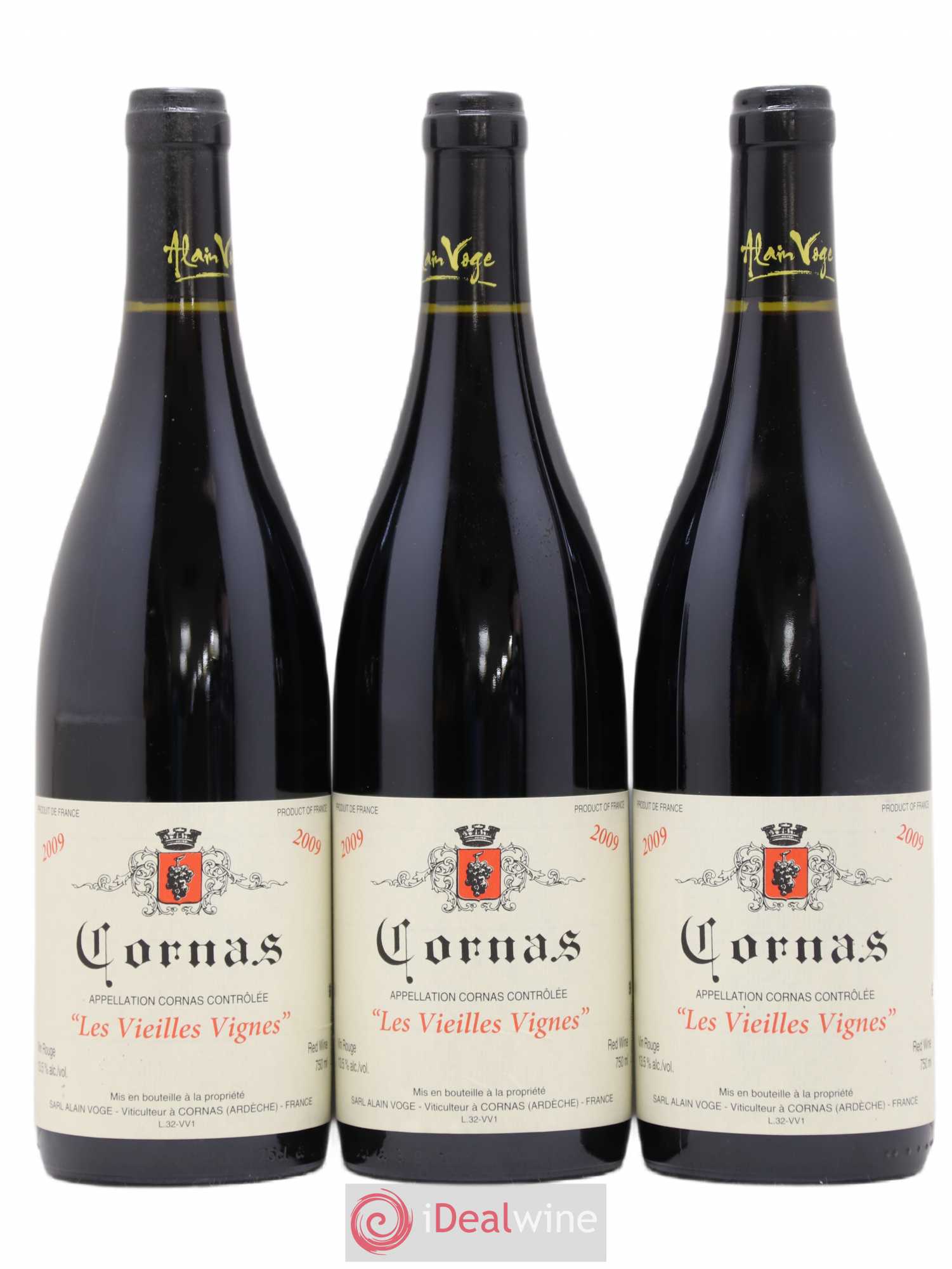 Cornas Les Vieilles Vignes Alain Voge (Domaine) 2009 - Lot de 3 bouteilles - 0