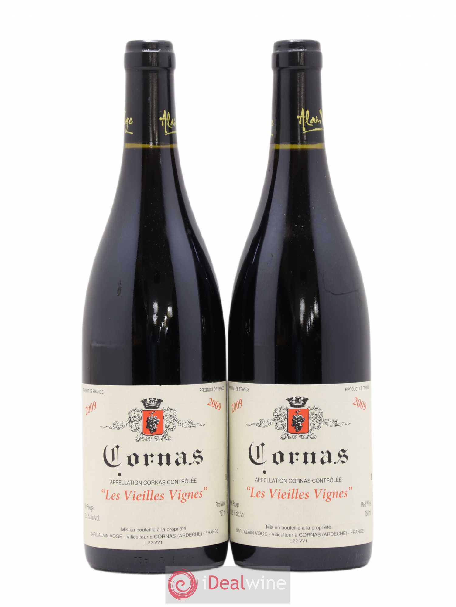 Cornas Les Vieilles Vignes Alain Voge (Domaine) 2009 - Lot de 2 bouteilles - 0