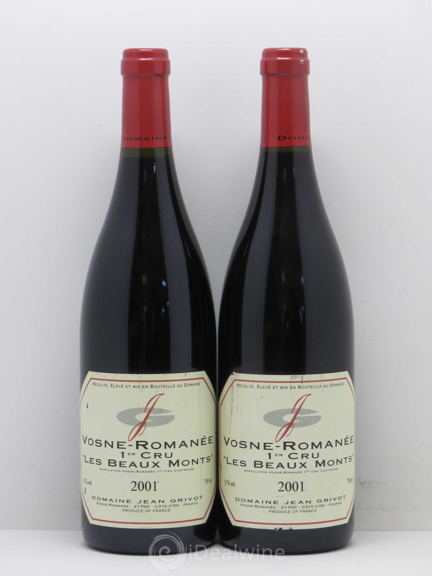 Vosne-Romanée 1er Cru Les Beaux-Monts Jean Grivot 2001 - Lot de 2 bouteilles - 0