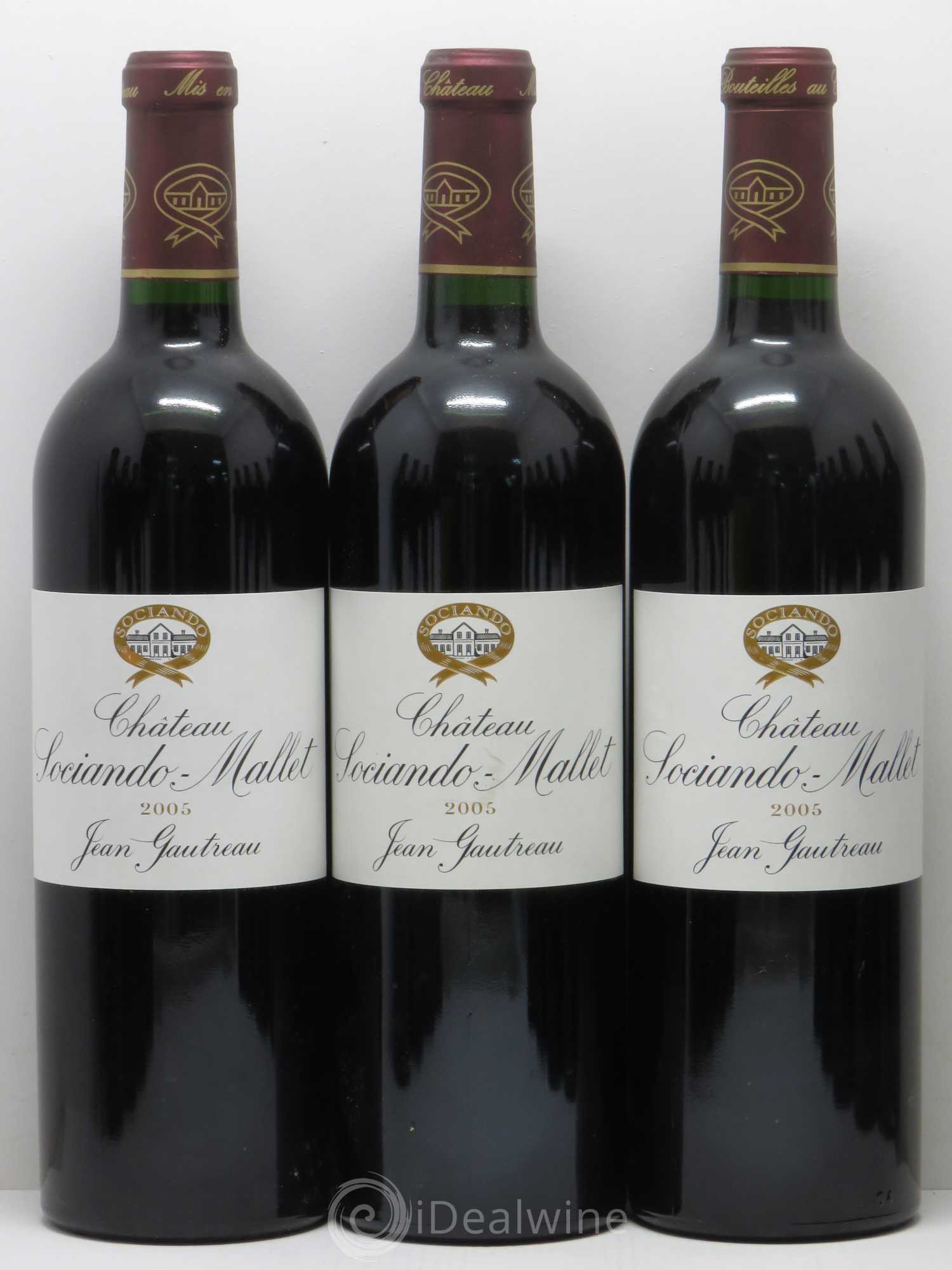 Château Sociando Mallet 2005 - Lot de 12 bouteilles - 1