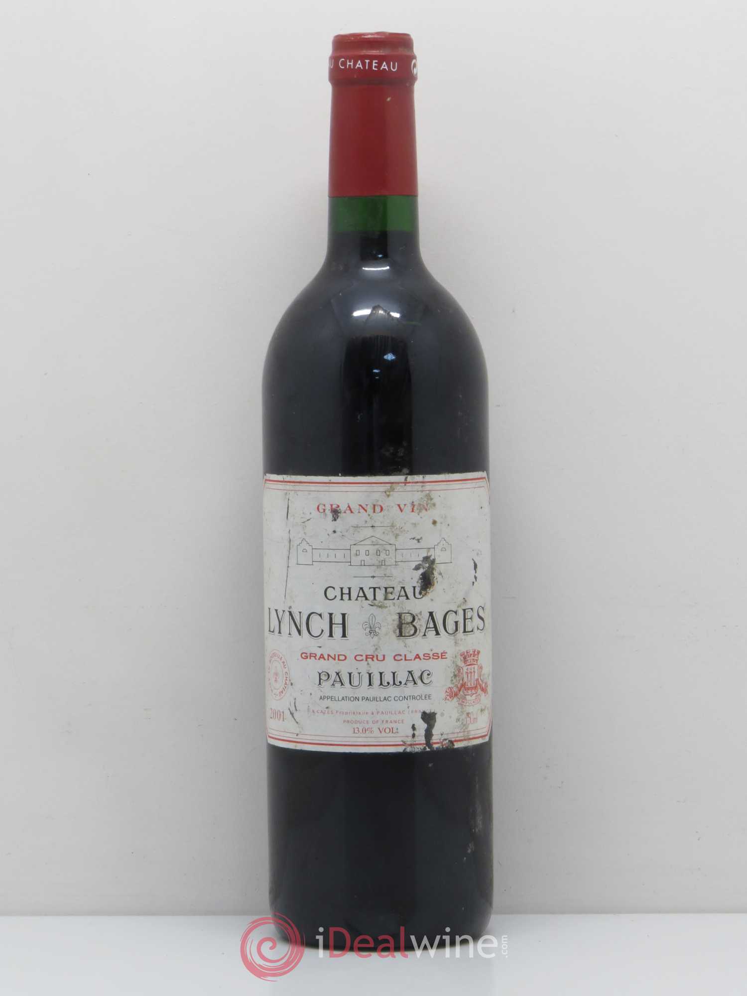 Château Lynch Bages 5ème Grand Cru Classé 2001 - Lot de 1 bouteille - 0