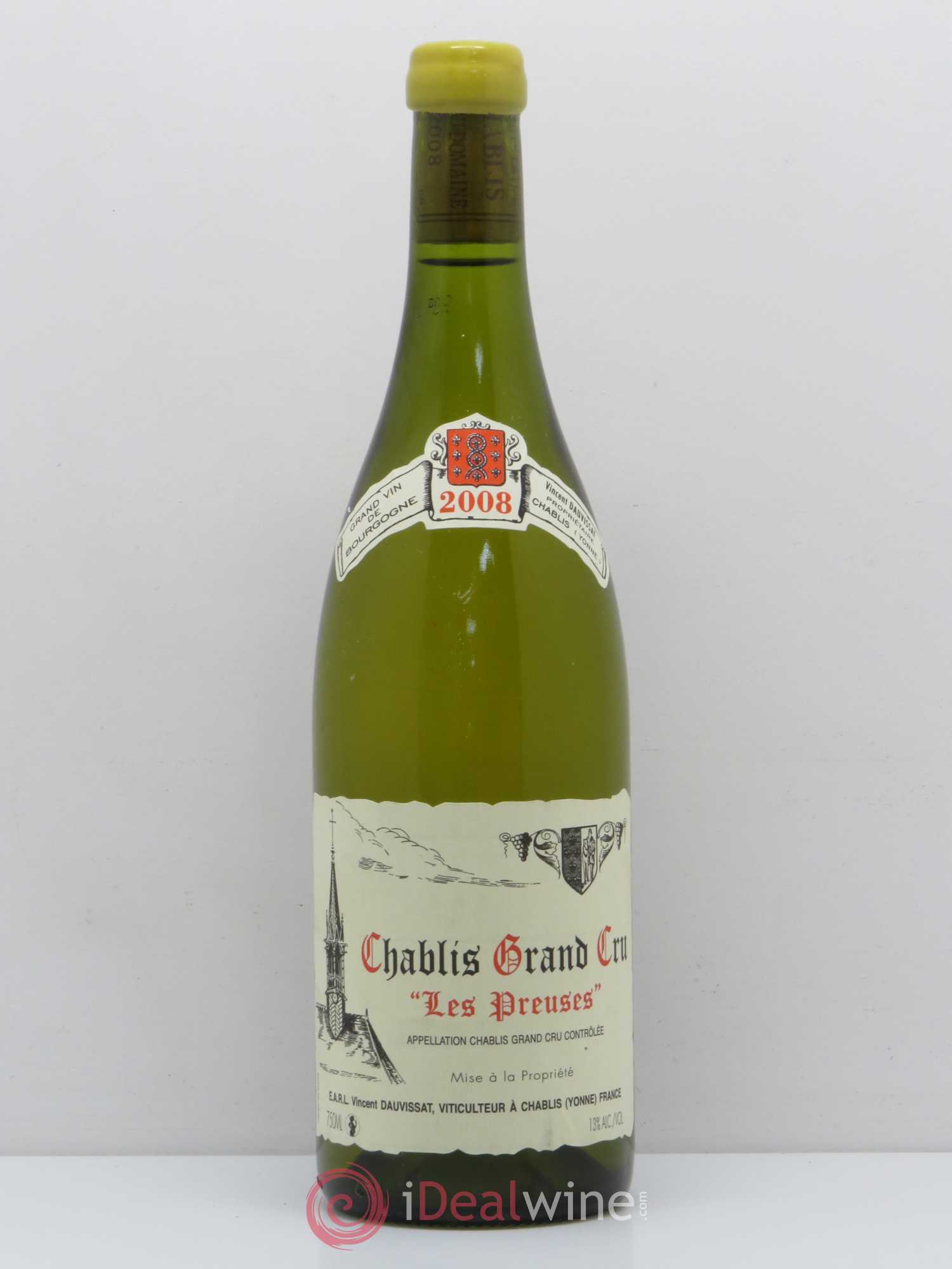 Chablis Grand Cru Les Preuses Vincent Dauvissat (Domaine) 2008 - Lot de 1 bouteille - 0