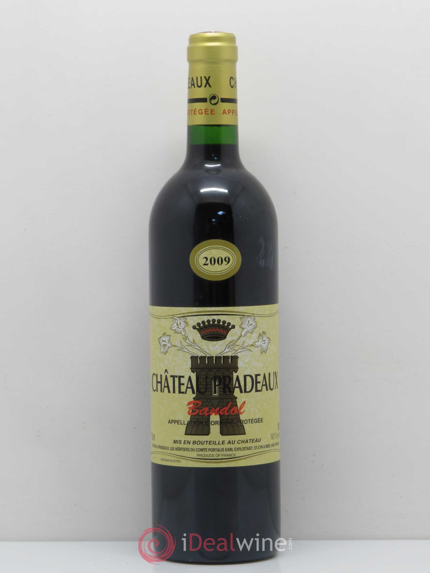 Bandol Château Pradeaux Famille Portalis 2009 - Lot de 1 bouteille - 0