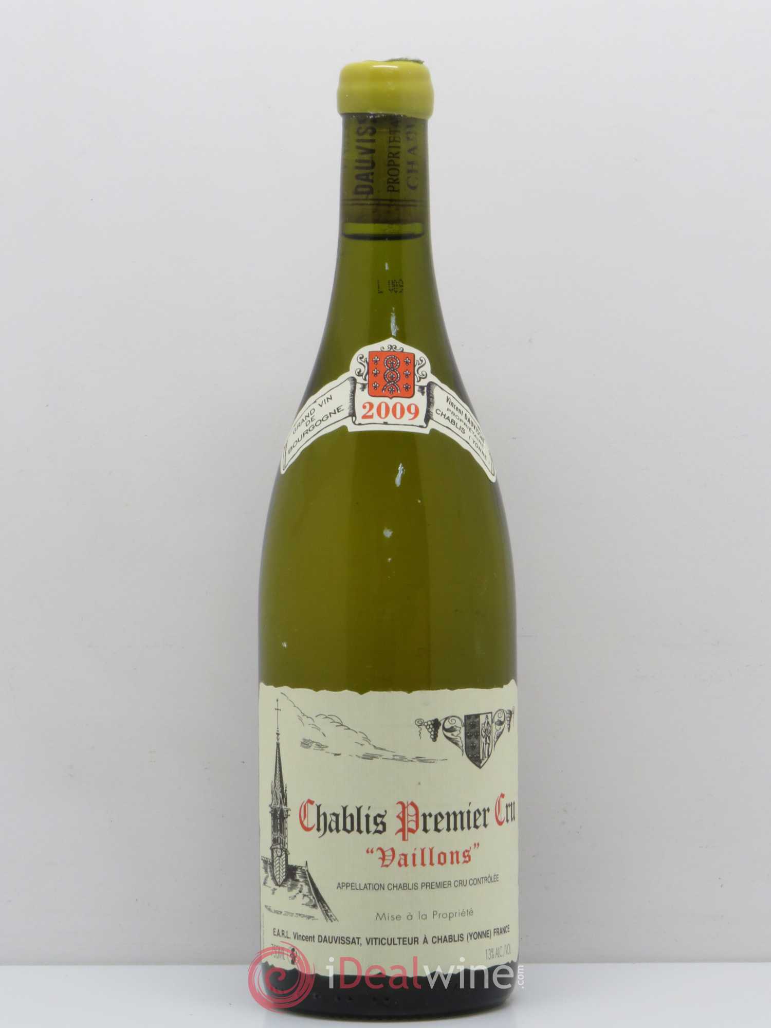 Chablis 1er Cru Vaillons Vincent Dauvissat (Domaine) 2009 - Lot de 1 bouteille - 0
