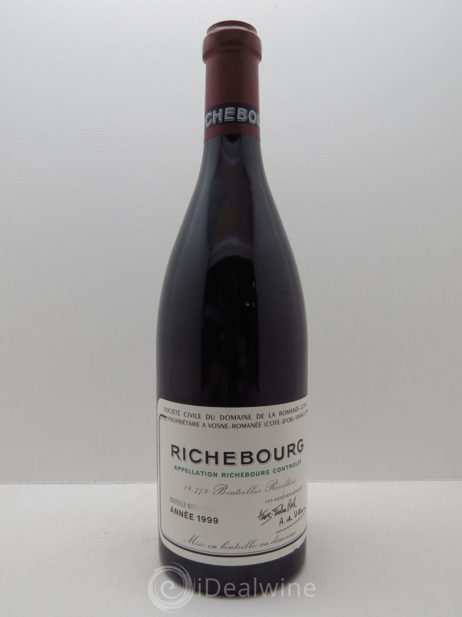 Richebourg Grand Cru Domaine de la Romanée-Conti 1999 - Lot de 1 bouteille - 0