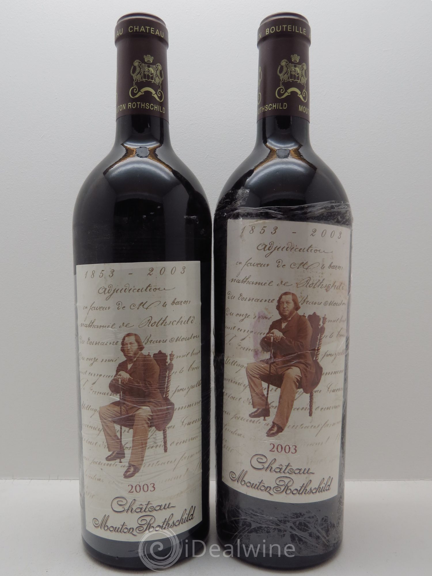 Château Mouton Rothschild 1er Grand Cru Classé 2003 - Lot de 2 bouteilles - 0