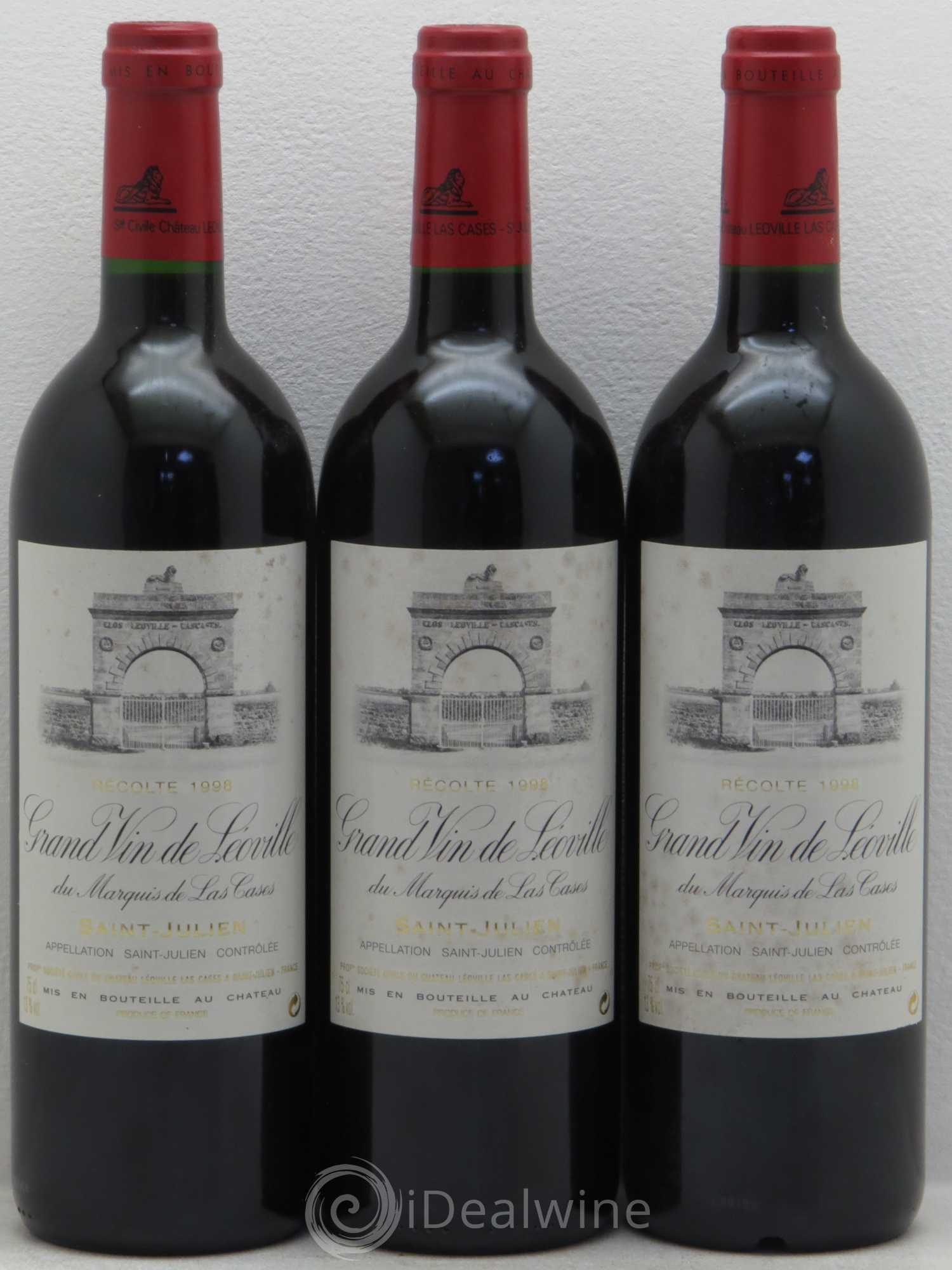 Château Léoville Las Cases 2ème Grand Cru Classé 1998 - Lot de 12 bouteilles - 2
