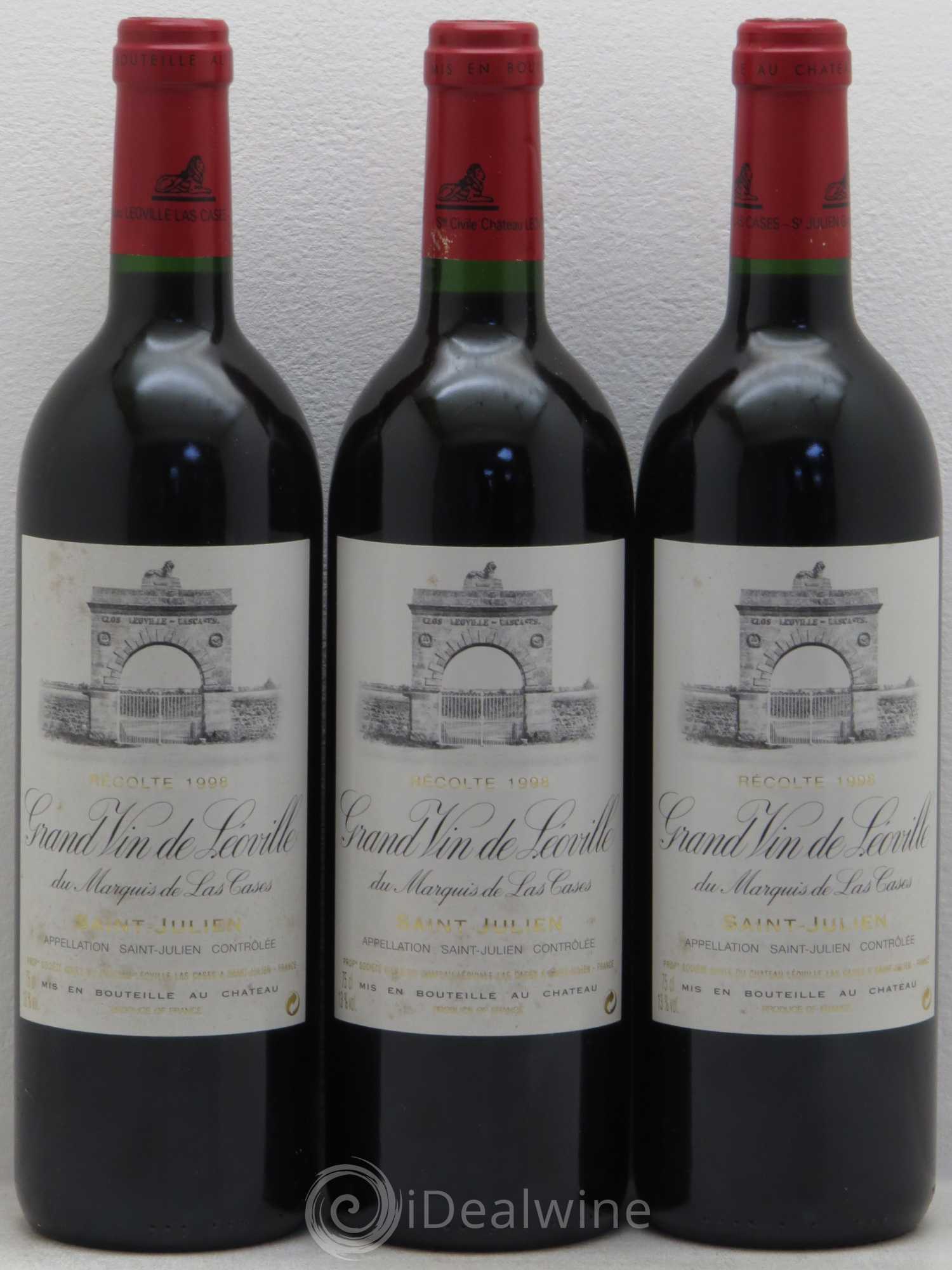 Château Léoville Las Cases 2ème Grand Cru Classé 1998 - Lot de 12 bouteilles - 3