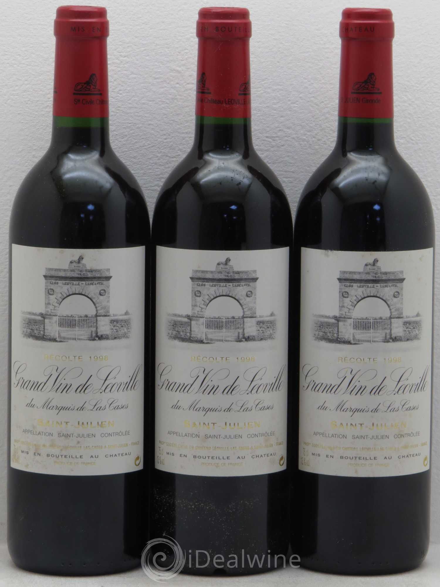Château Léoville Las Cases 2ème Grand Cru Classé 1998 - Lot de 12 bouteilles - 4