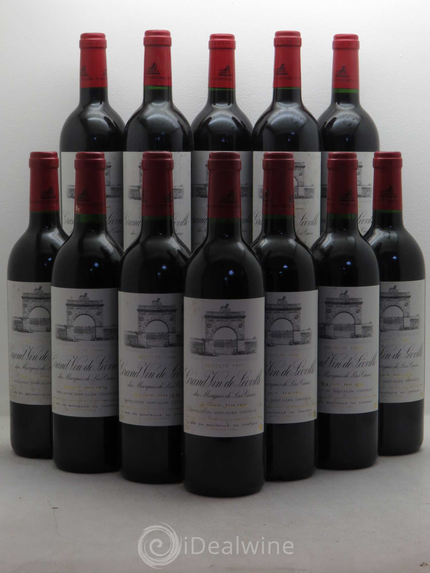 Château Léoville Las Cases 2ème Grand Cru Classé 1998 - Lot de 12 bouteilles - 0
