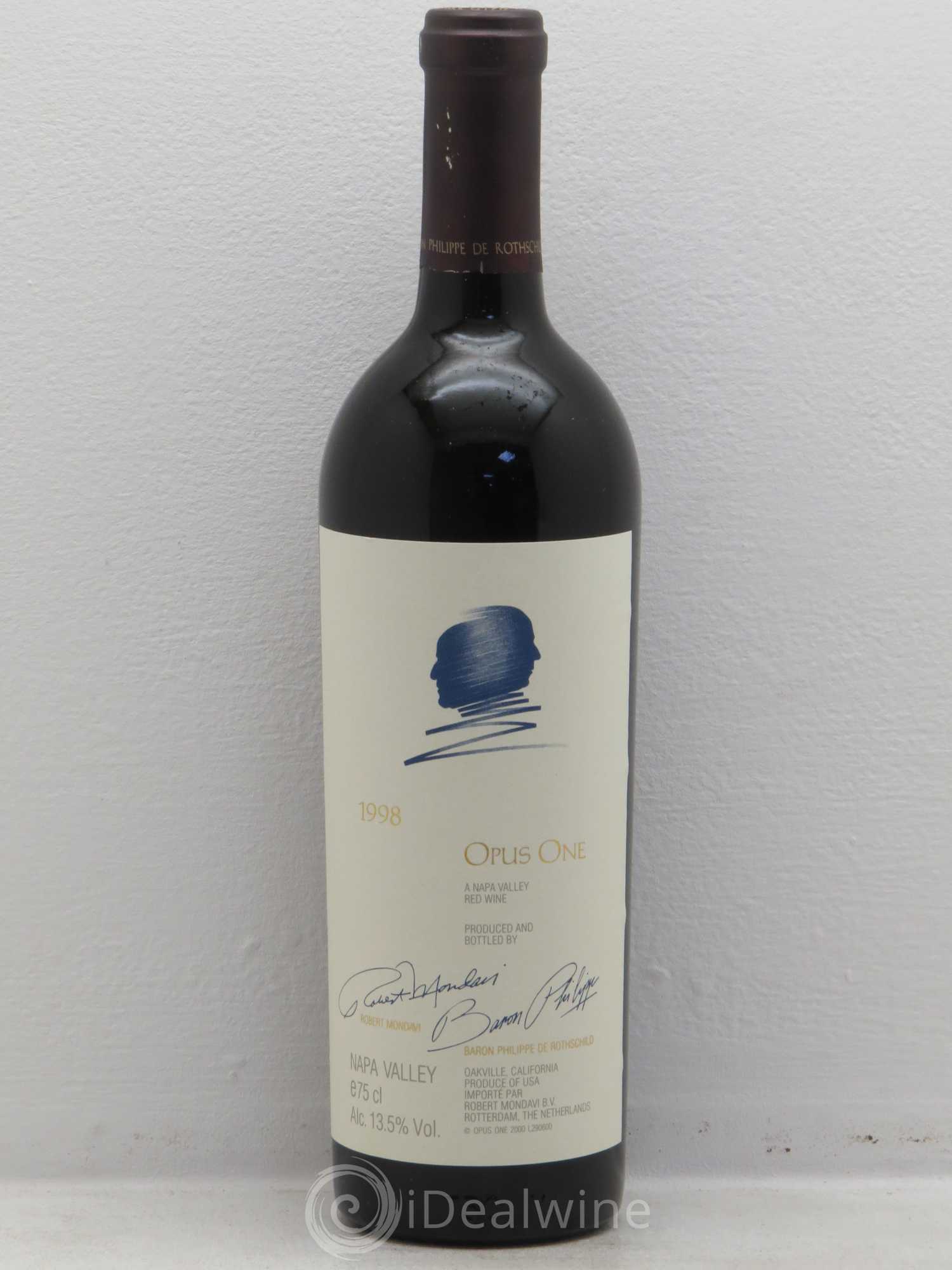 Napa Valley Opus One Robert Mondavi 1998 - Lot de 6 bouteilles - 0