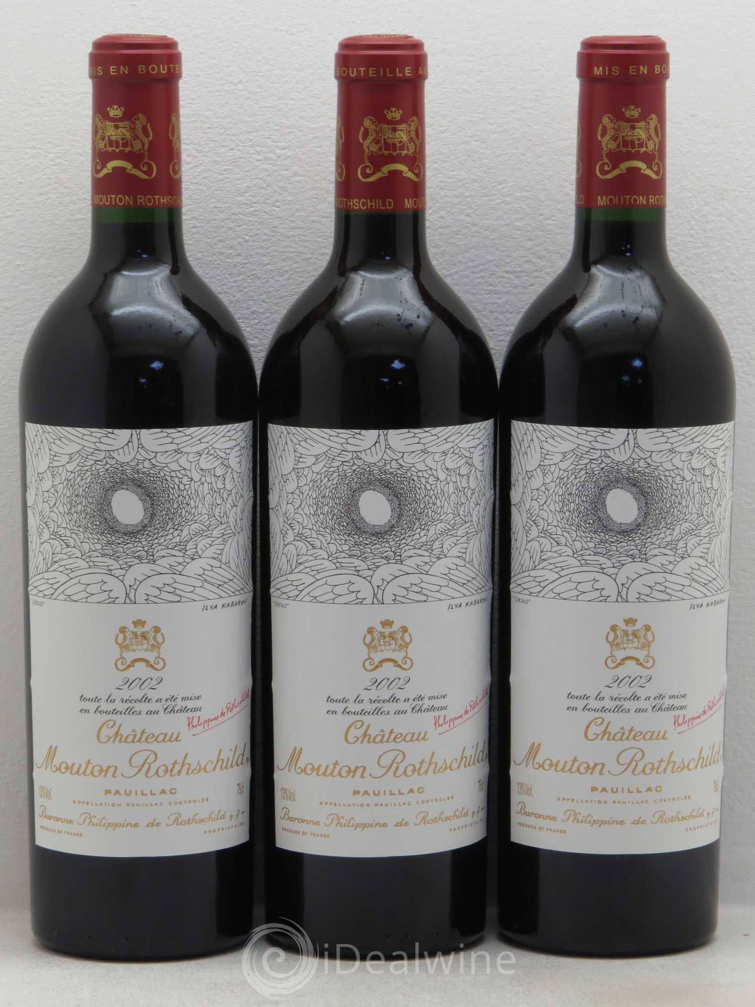 Château Mouton Rothschild 1er Grand Cru Classé 2002 - Lot de 6 bouteilles - 3