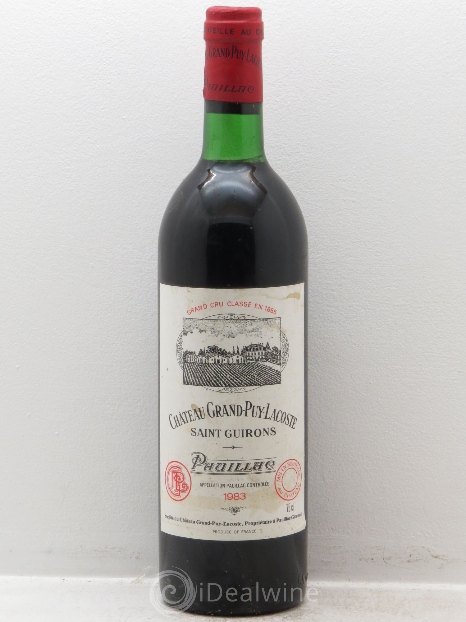 Château Grand Puy Lacoste 5ème Grand Cru Classé 1983 - Lot de 1 bouteille - 0