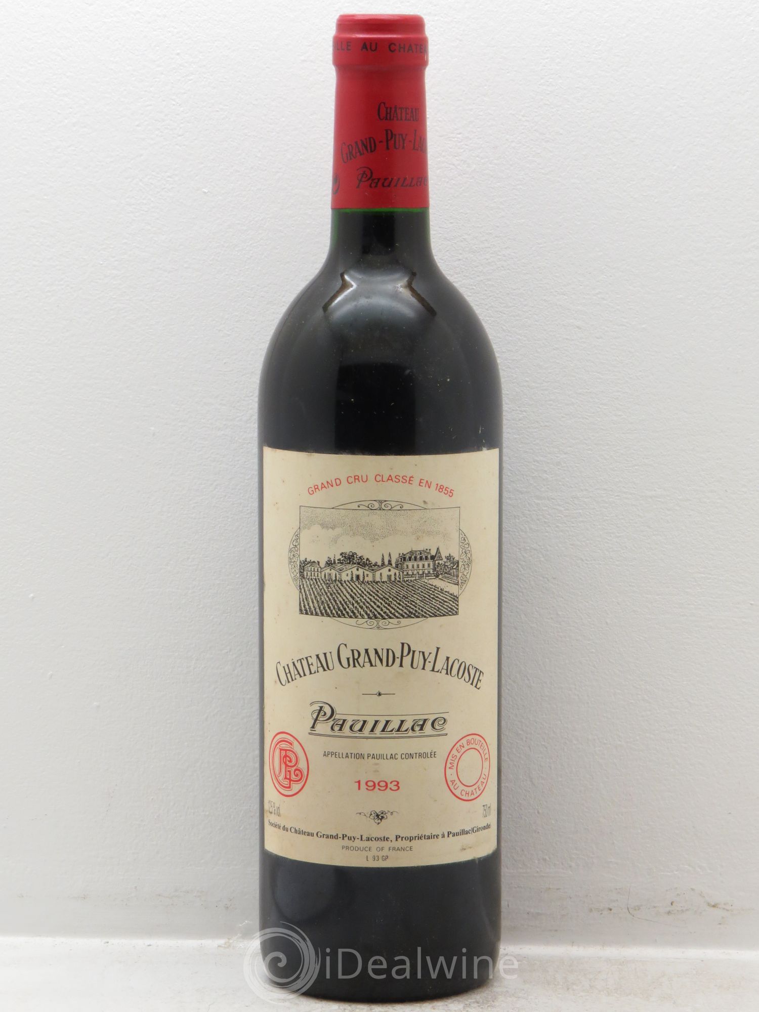 Château Grand Puy Lacoste 5ème Grand Cru Classé 1993 - Lot de 1 bouteille - 0