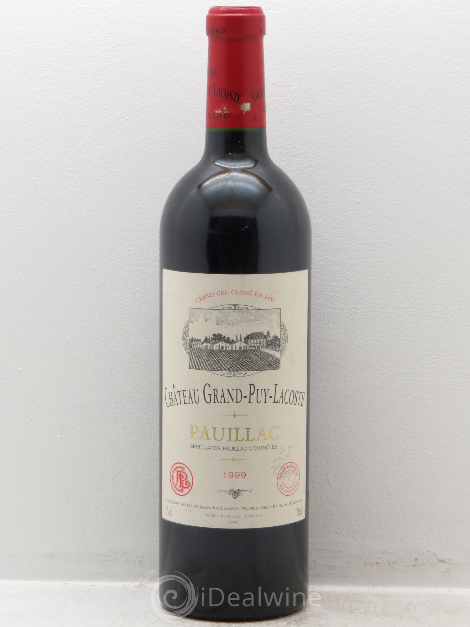 Château Grand Puy Lacoste 5ème Grand Cru Classé 1999 - Lot de 1 bouteille - 0